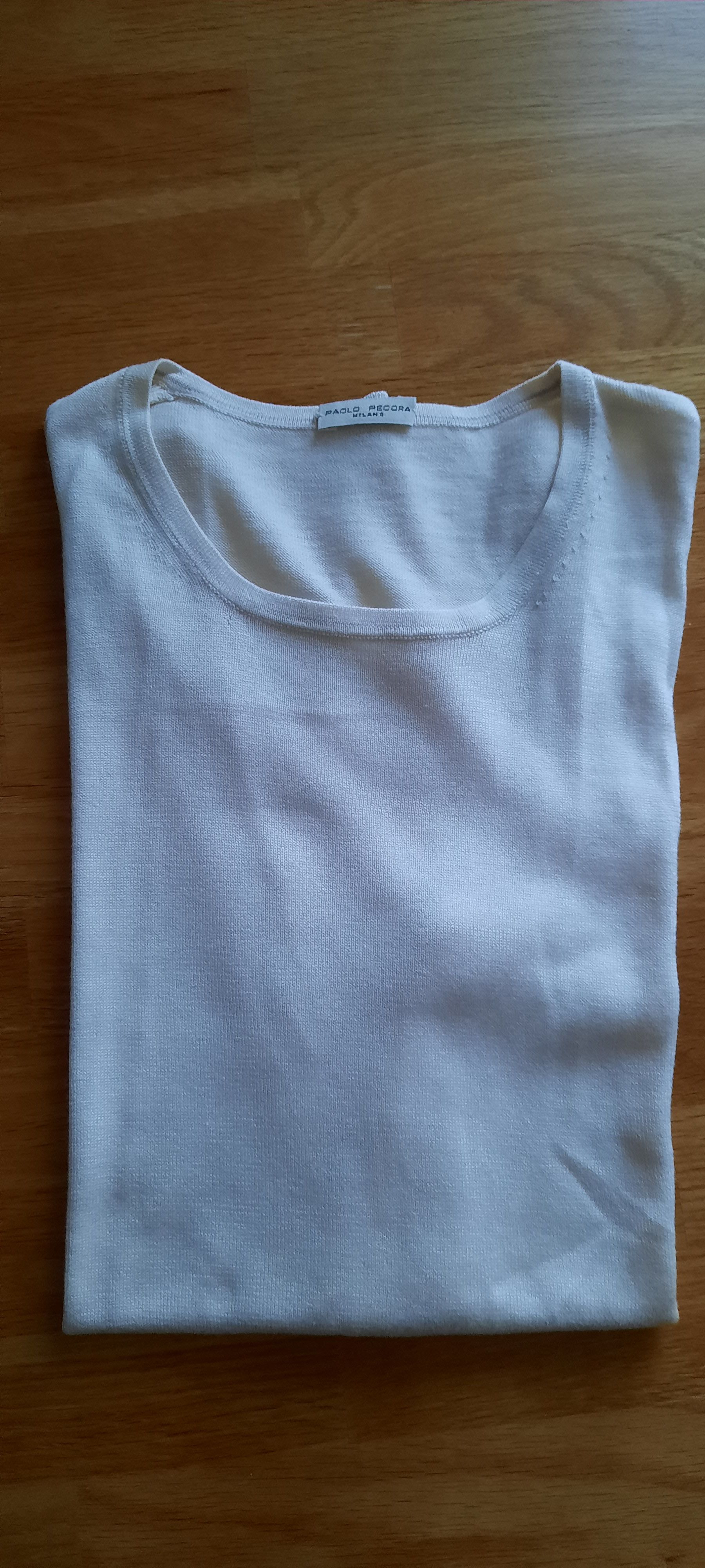 PAOLO PECORA Sleeveless Pullover Men’s Creamy White M