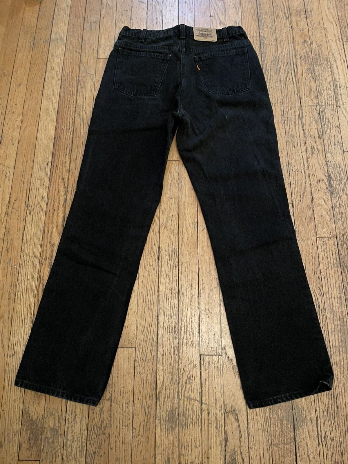 Vintage Levi’s 619 Orange Tab Black Denim 34x32