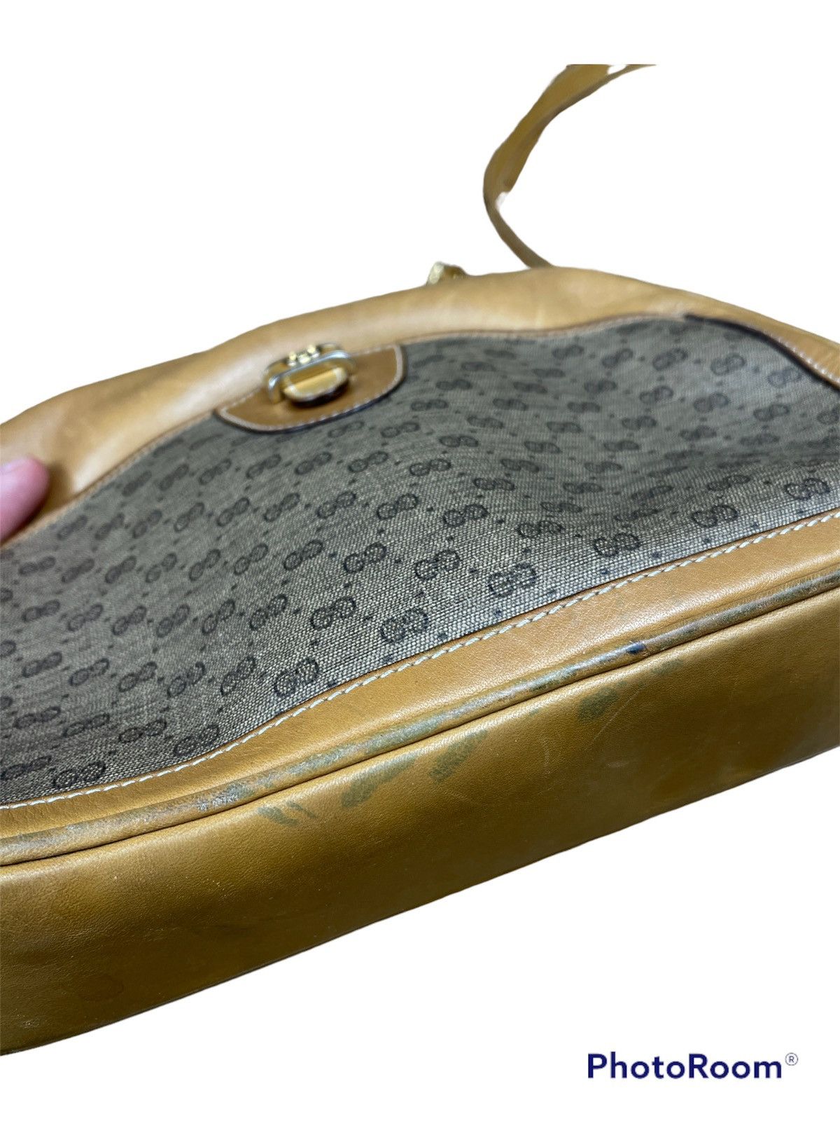 Gucci Gucci Monogram Shoulder Bag 1955 Vintage Size ONE SIZE - 6 Thumbnail