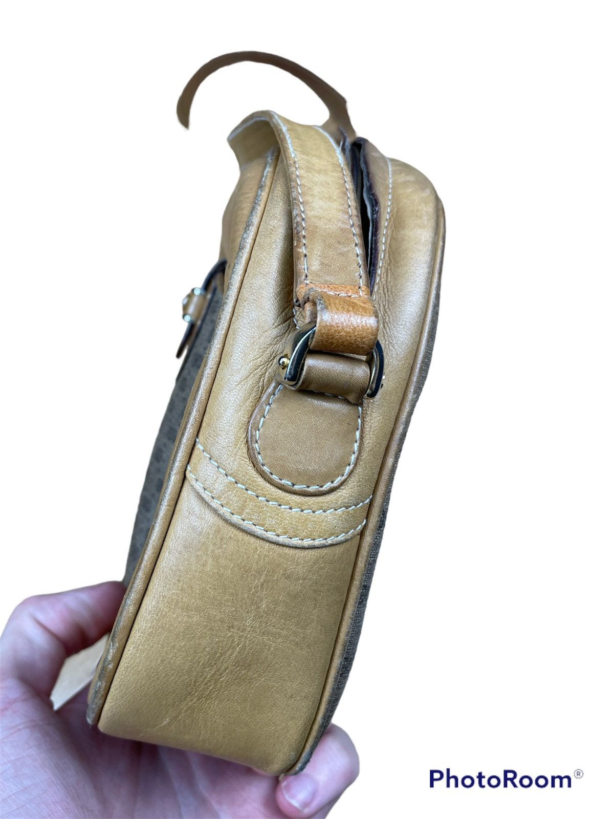 Gucci Gucci Monogram Shoulder Bag 1955 Vintage Size ONE SIZE - 3 Thumbnail