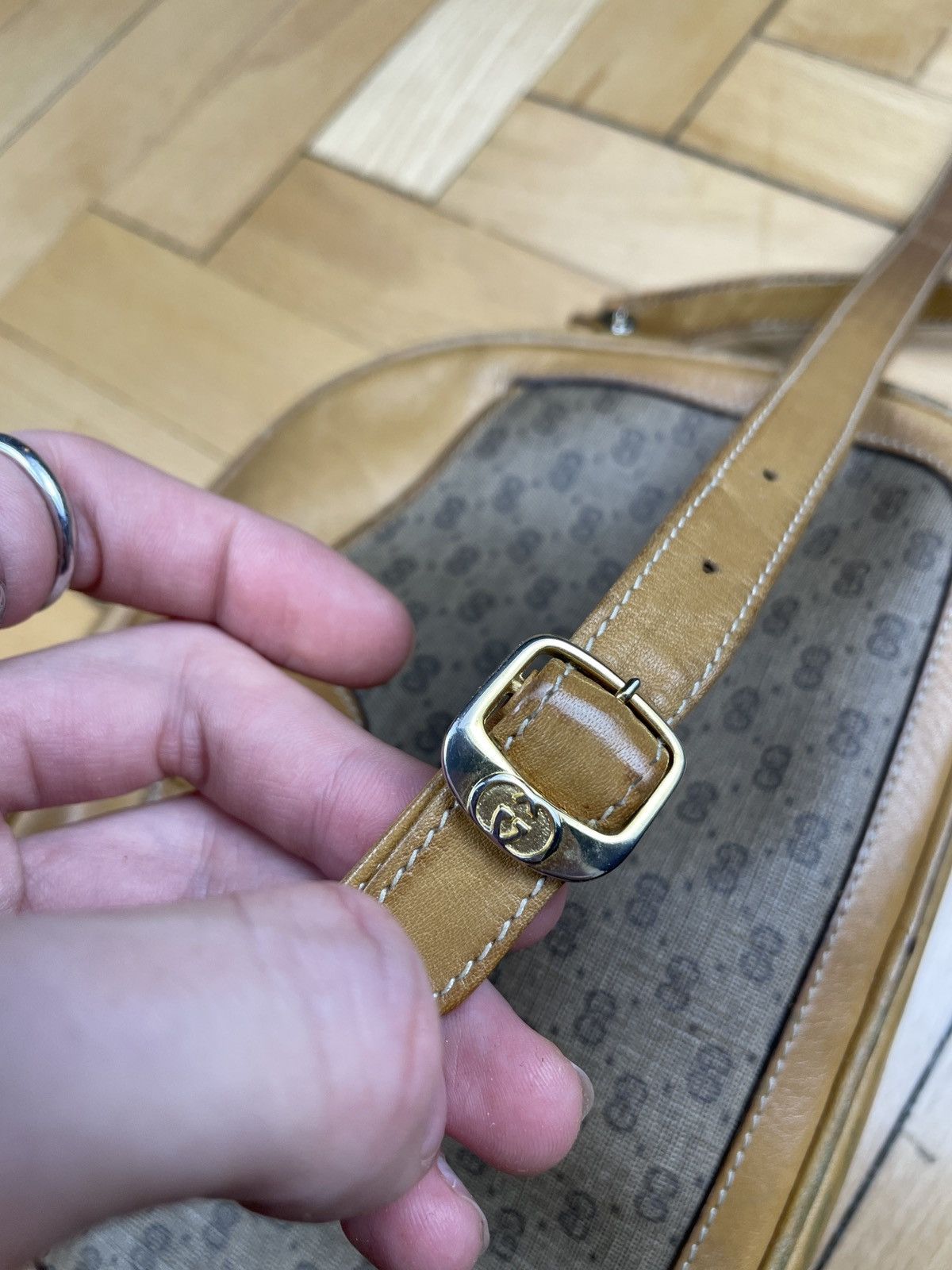Gucci Gucci Monogram Shoulder Bag 1955 Vintage Size ONE SIZE - 11 Thumbnail