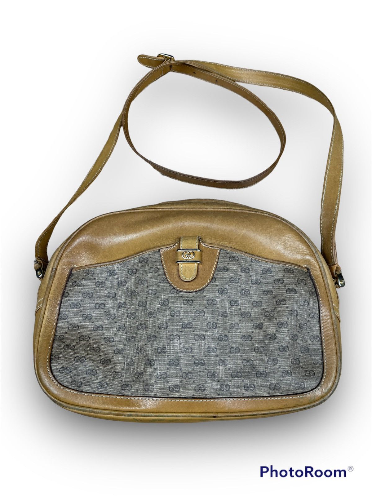 Gucci Gucci Monogram Shoulder Bag 1955 Vintage Size ONE SIZE - 1 Thumbnail