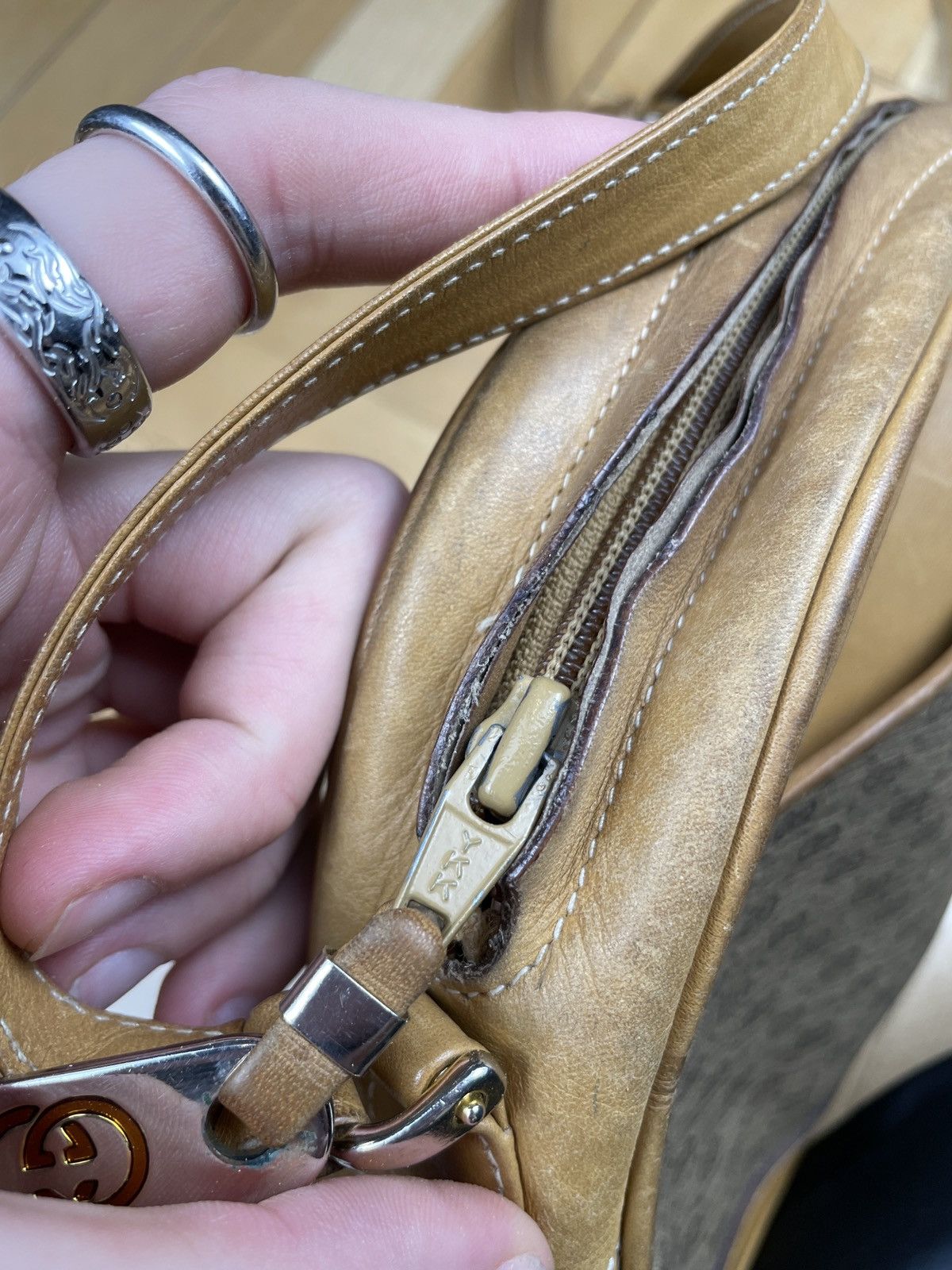 Gucci Gucci Monogram Shoulder Bag 1955 Vintage Size ONE SIZE - 10 Thumbnail