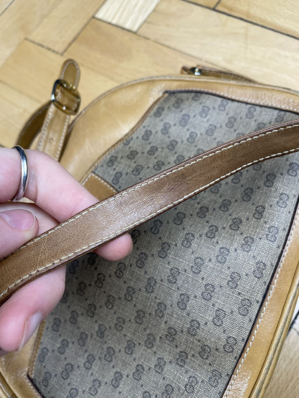 Gucci Gucci Monogram Shoulder Bag 1955 Vintage Size ONE SIZE - 12 Thumbnail