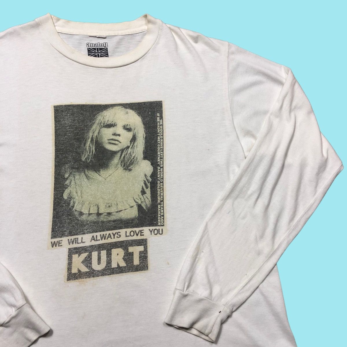 Band Tees × Nirvana Vtg Courtney Love We Will Always Love You Kurt Ls Tshirt Size US M / EU 48-50 / 2 - 1 Thumbnail
