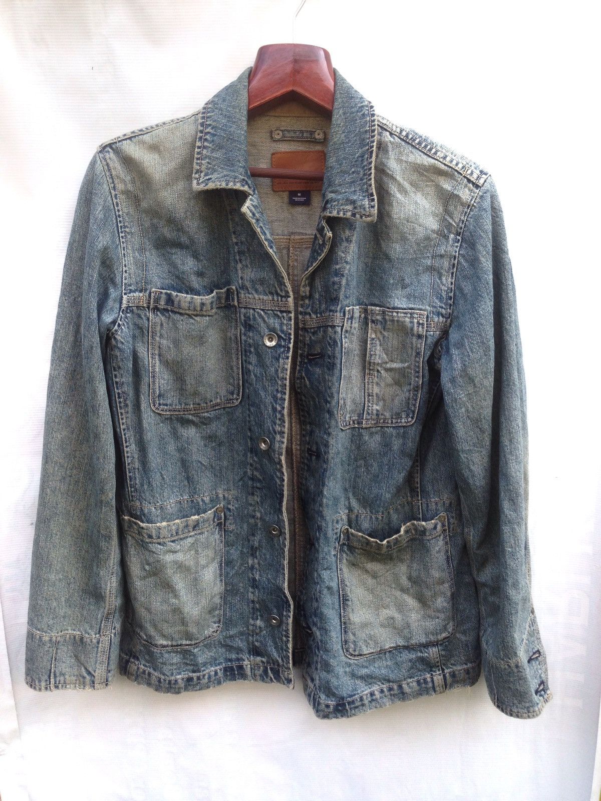 GAP Chore Workwear Button Fly Bleach Jacket