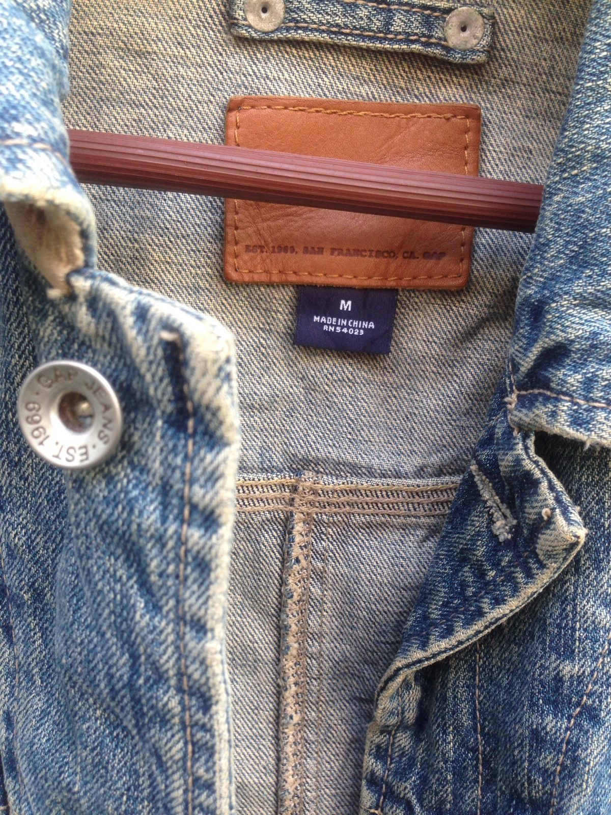 GAP Chore Workwear Button Fly Bleach Jacket