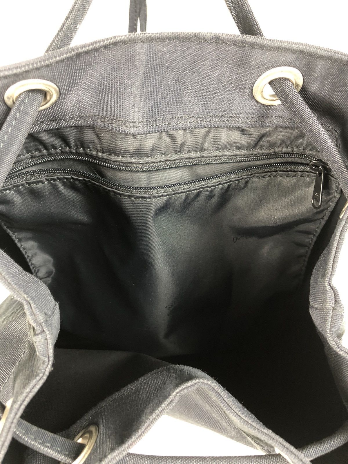 agnes b. Rare Vtg Agnes B. Iconic Trademark Logo Drawstring Backpack Size ONE SIZE - 8 Thumbnail