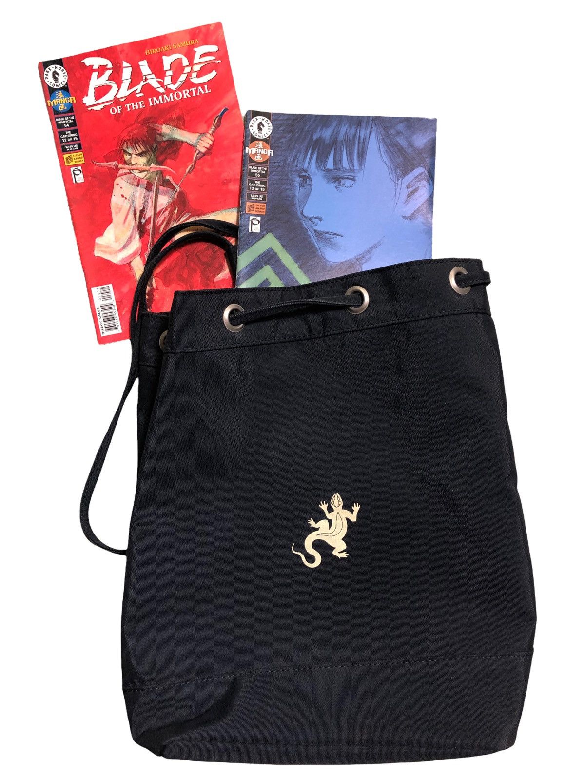 agnes b. Rare Vtg Agnes B. Iconic Trademark Logo Drawstring Backpack Size ONE SIZE - 1 Thumbnail