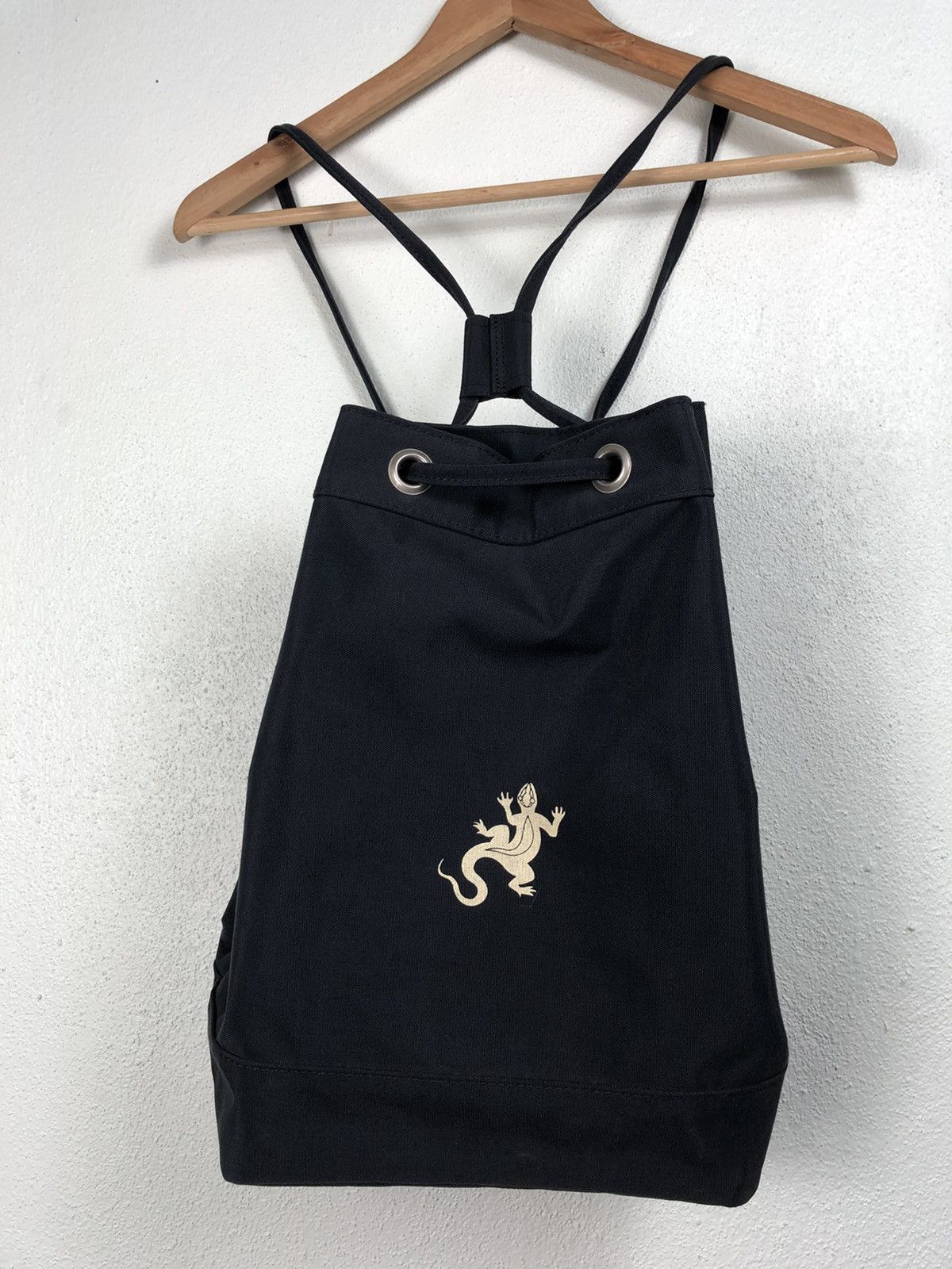 agnes b. Rare Vtg Agnes B. Iconic Trademark Logo Drawstring Backpack Size ONE SIZE - 2 Thumbnail