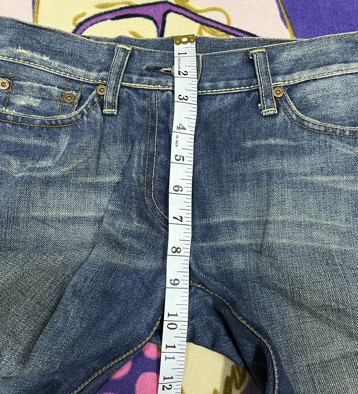 Evisu 💸BindingOffer💸 EVISU Distressed Denim For Women x Rare Size 30" / US 8 / IT 44 - 21 Thumbnail