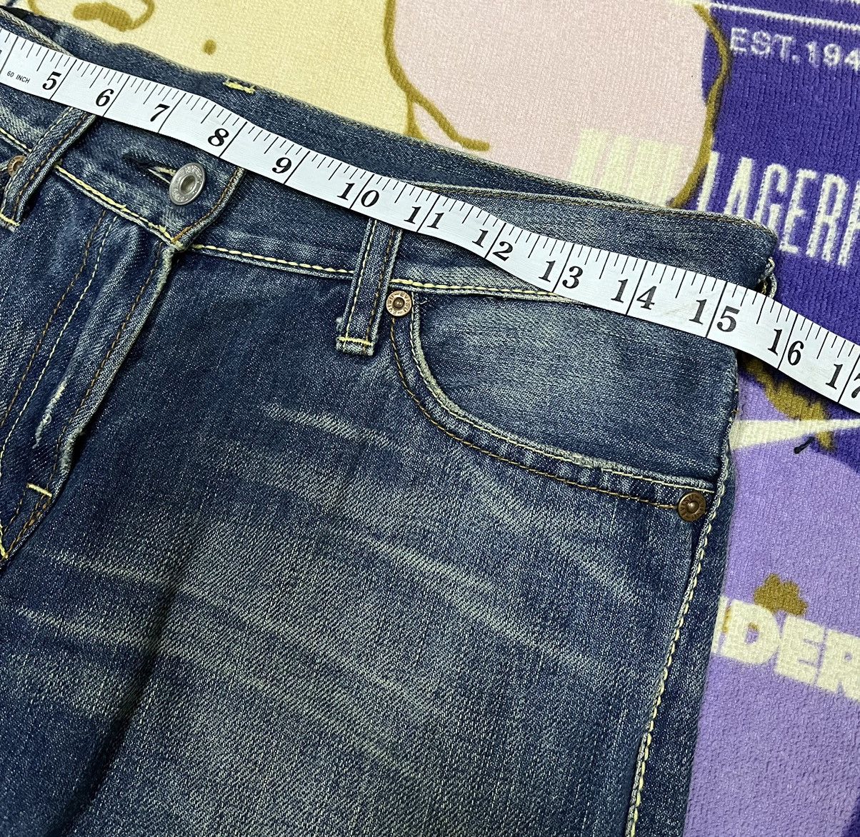 Evisu 💸BindingOffer💸 EVISU Distressed Denim For Women x Rare Size 30" / US 8 / IT 44 - 20 Thumbnail