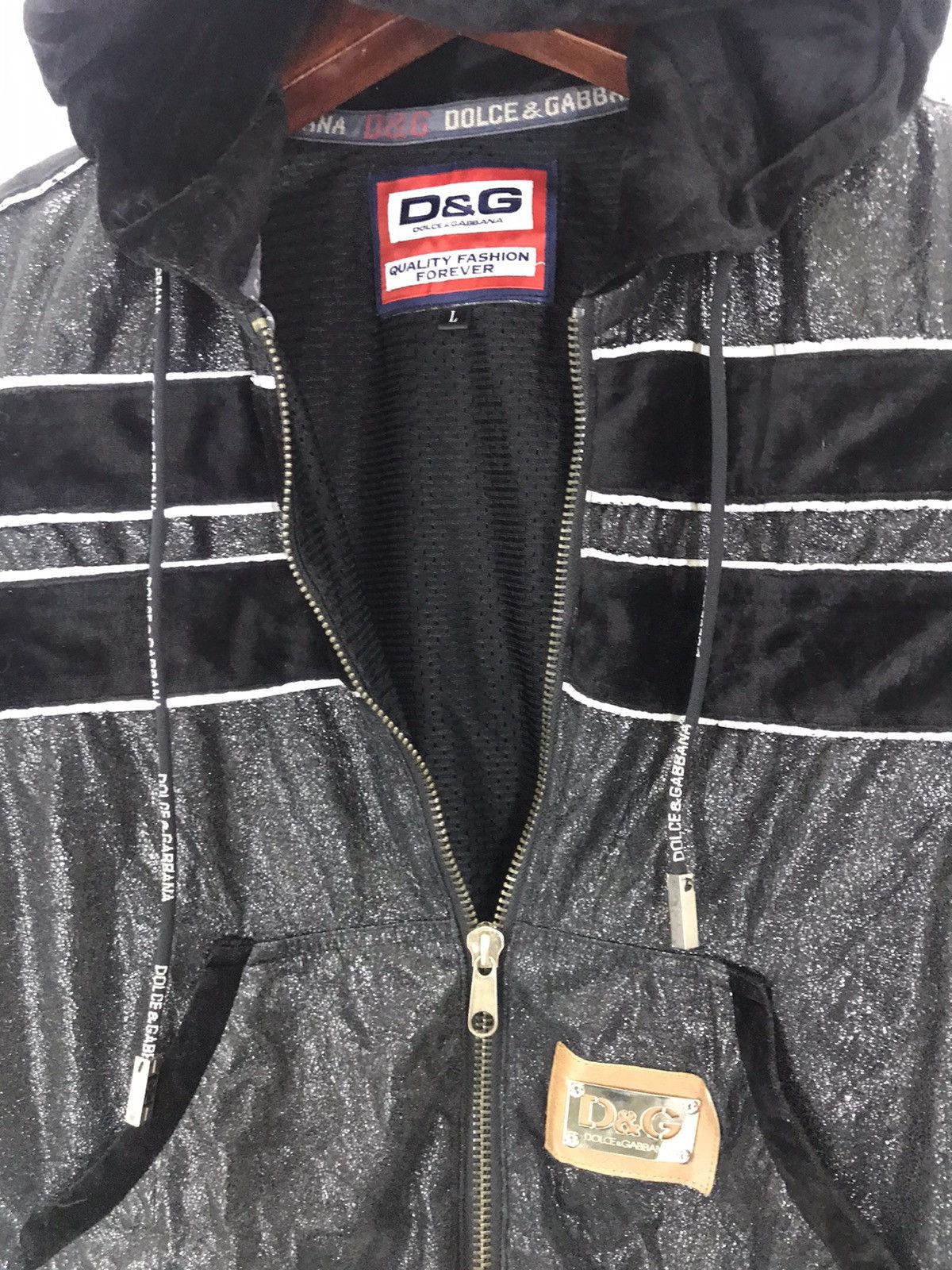 Dolce & Gabbana Authentic metallic D&G Quality Fashion Forever jacket Size US L / EU 52-54 / 3 - 2 Thumbnail