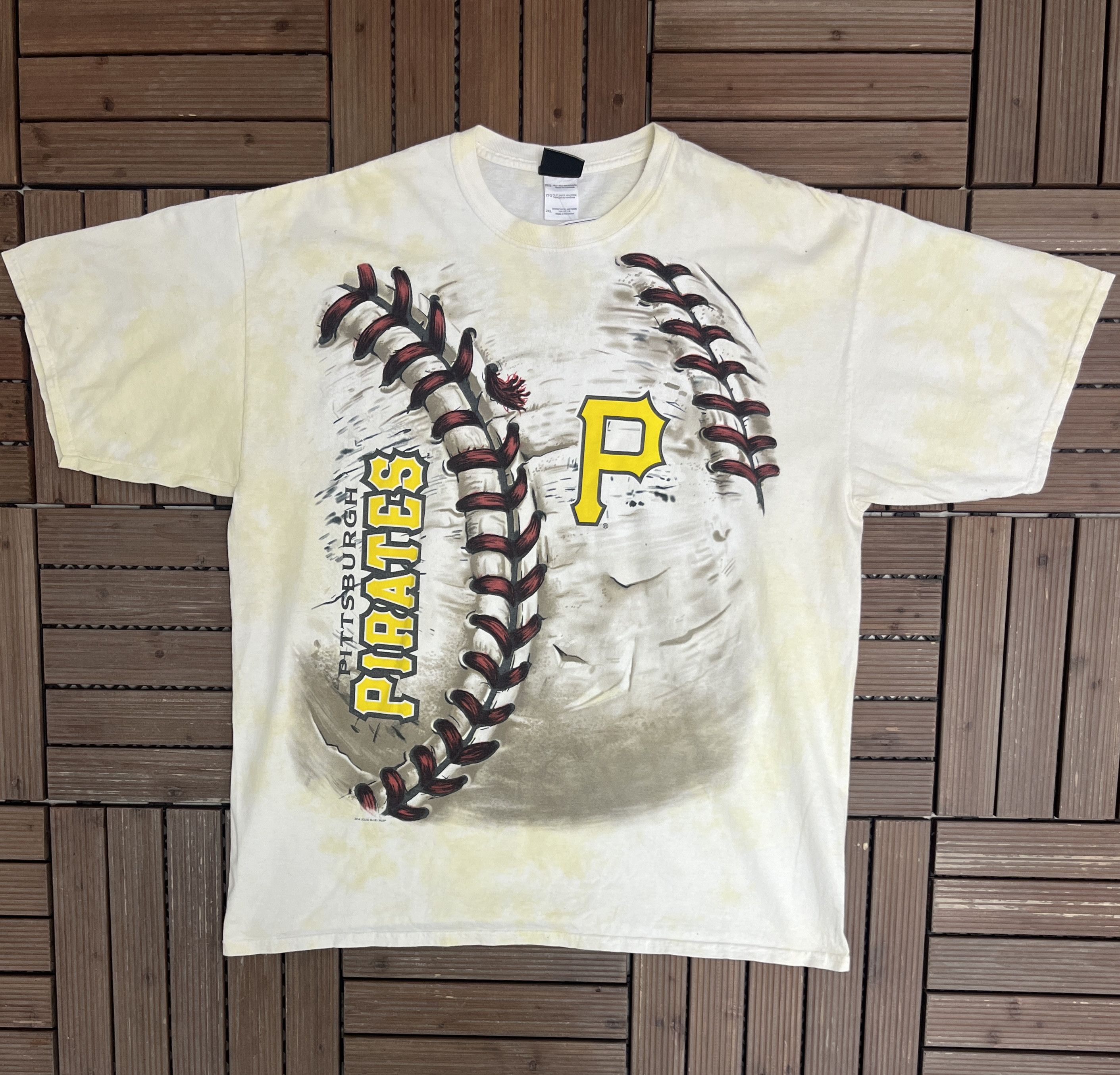 Liquid Blue Youth  Pittsburgh Pirates Youth Hardball Tie-Dye T