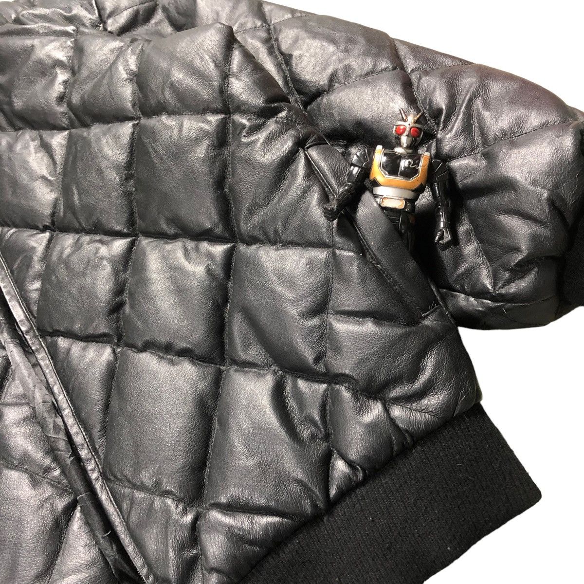 Japanese Brand × Pharrell Pharell William Style Diamond Quilt Bomber Leather Jacket Size US L / EU 52-54 / 3 - 15 Thumbnail