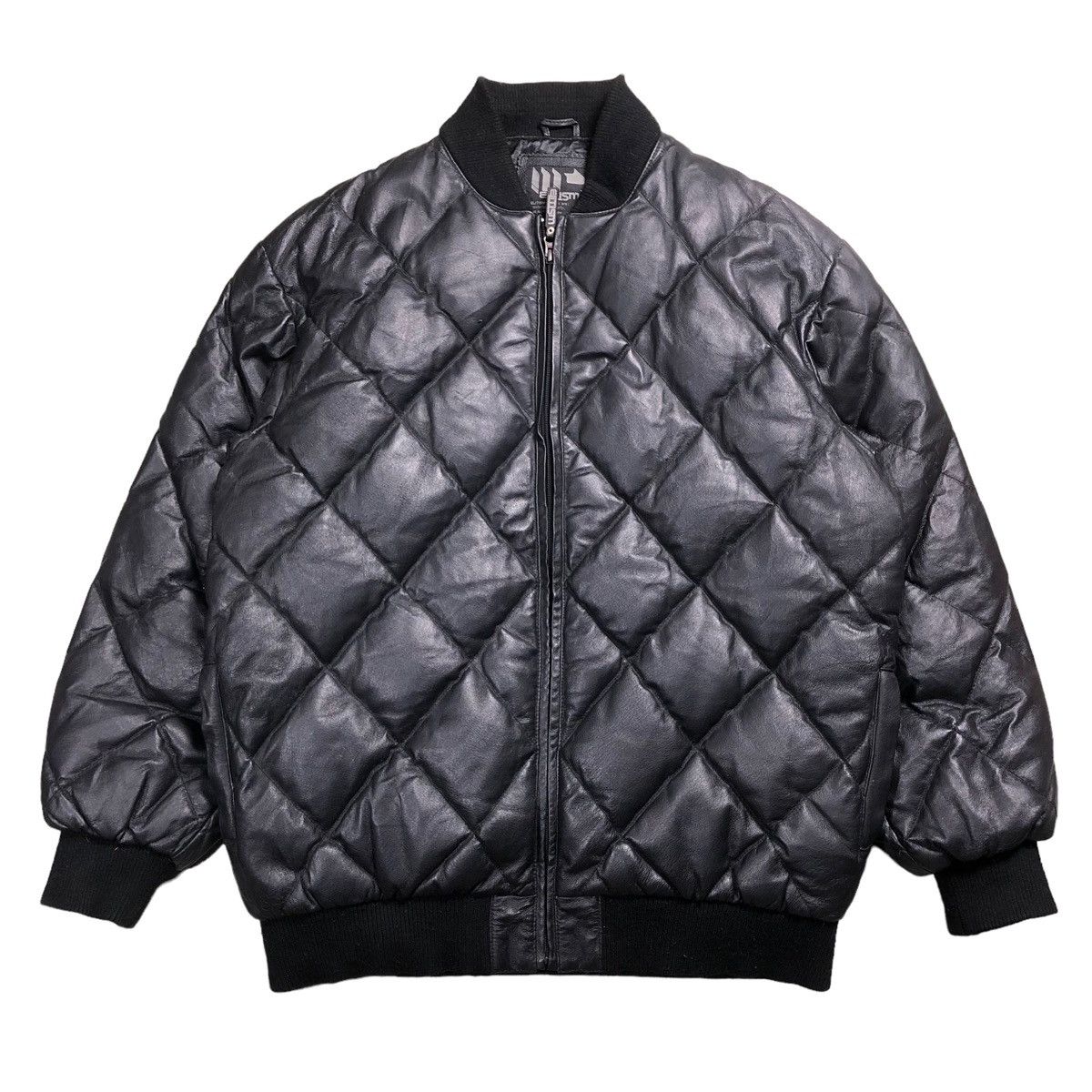 Japanese Brand × Pharrell Pharell William Style Diamond Quilt Bomber Leather Jacket Size US L / EU 52-54 / 3 - 1 Thumbnail