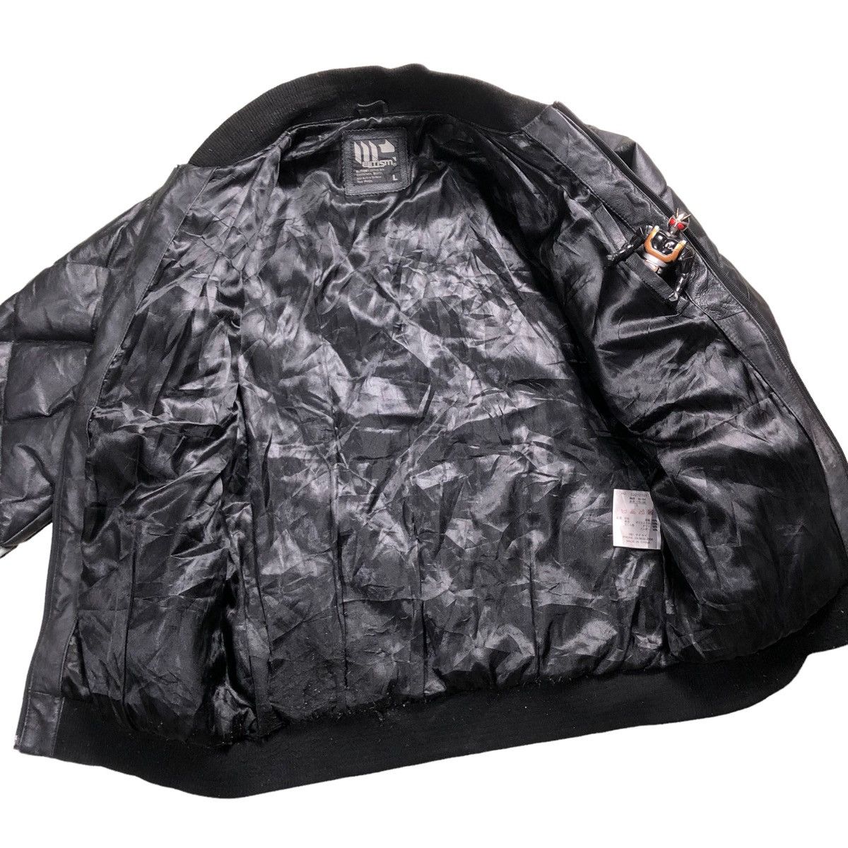 Japanese Brand × Pharrell Pharell William Style Diamond Quilt Bomber Leather Jacket Size US L / EU 52-54 / 3 - 13 Thumbnail
