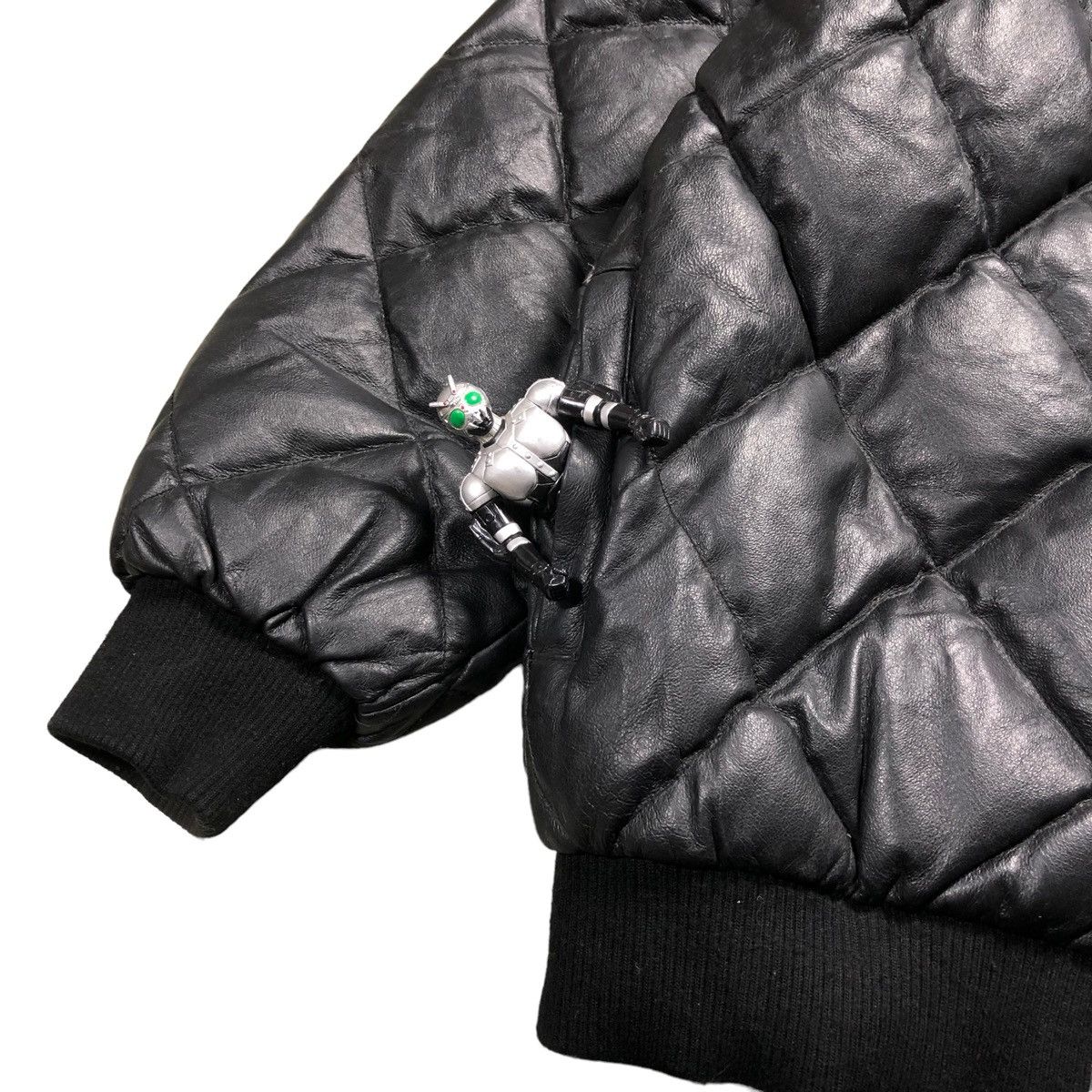 Japanese Brand × Pharrell Pharell William Style Diamond Quilt Bomber Leather Jacket Size US L / EU 52-54 / 3 - 16 Thumbnail