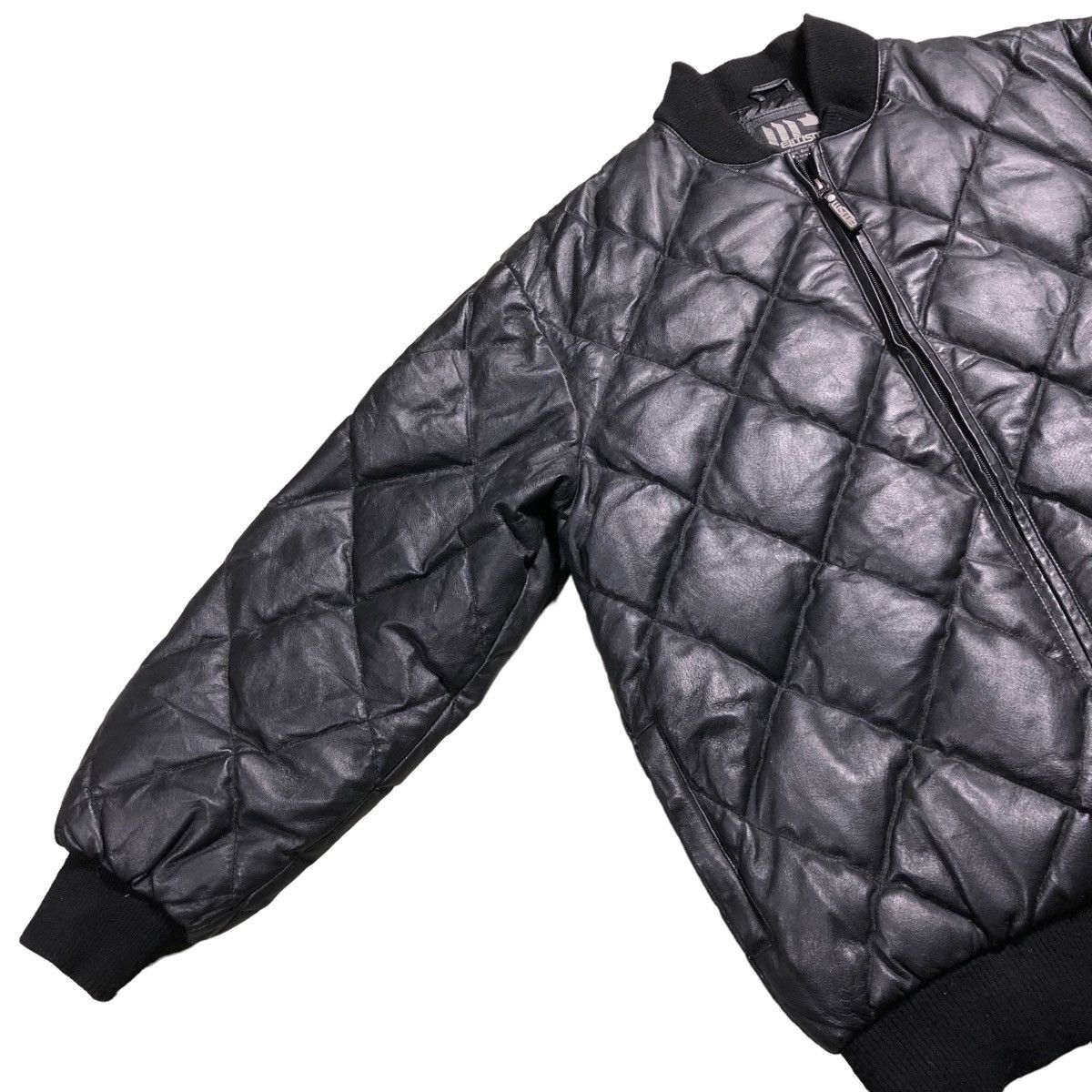 Japanese Brand × Pharrell Pharell William Style Diamond Quilt Bomber Leather Jacket Size US L / EU 52-54 / 3 - 10 Thumbnail