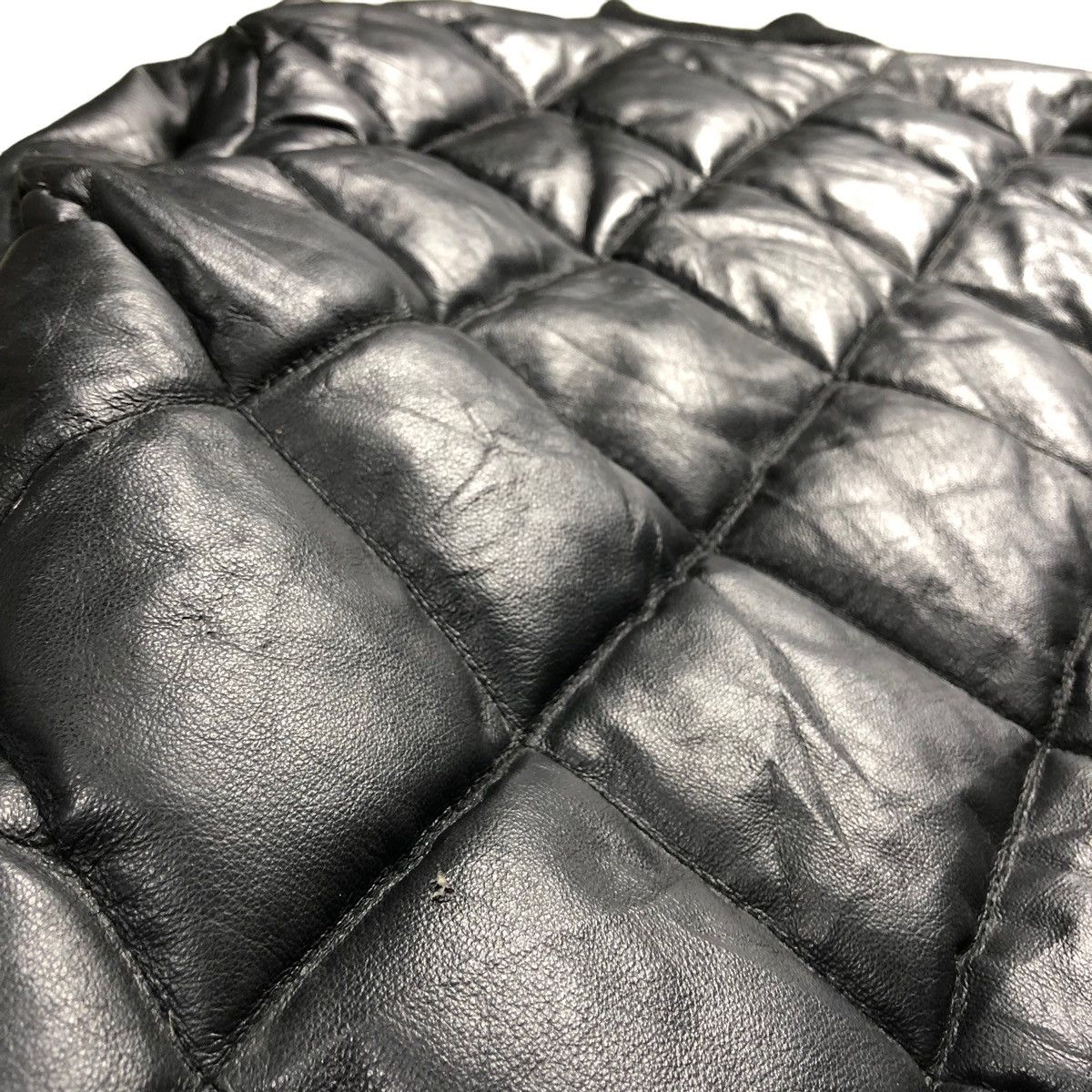 Japanese Brand × Pharrell Pharell William Style Diamond Quilt Bomber Leather Jacket Size US L / EU 52-54 / 3 - 7 Thumbnail