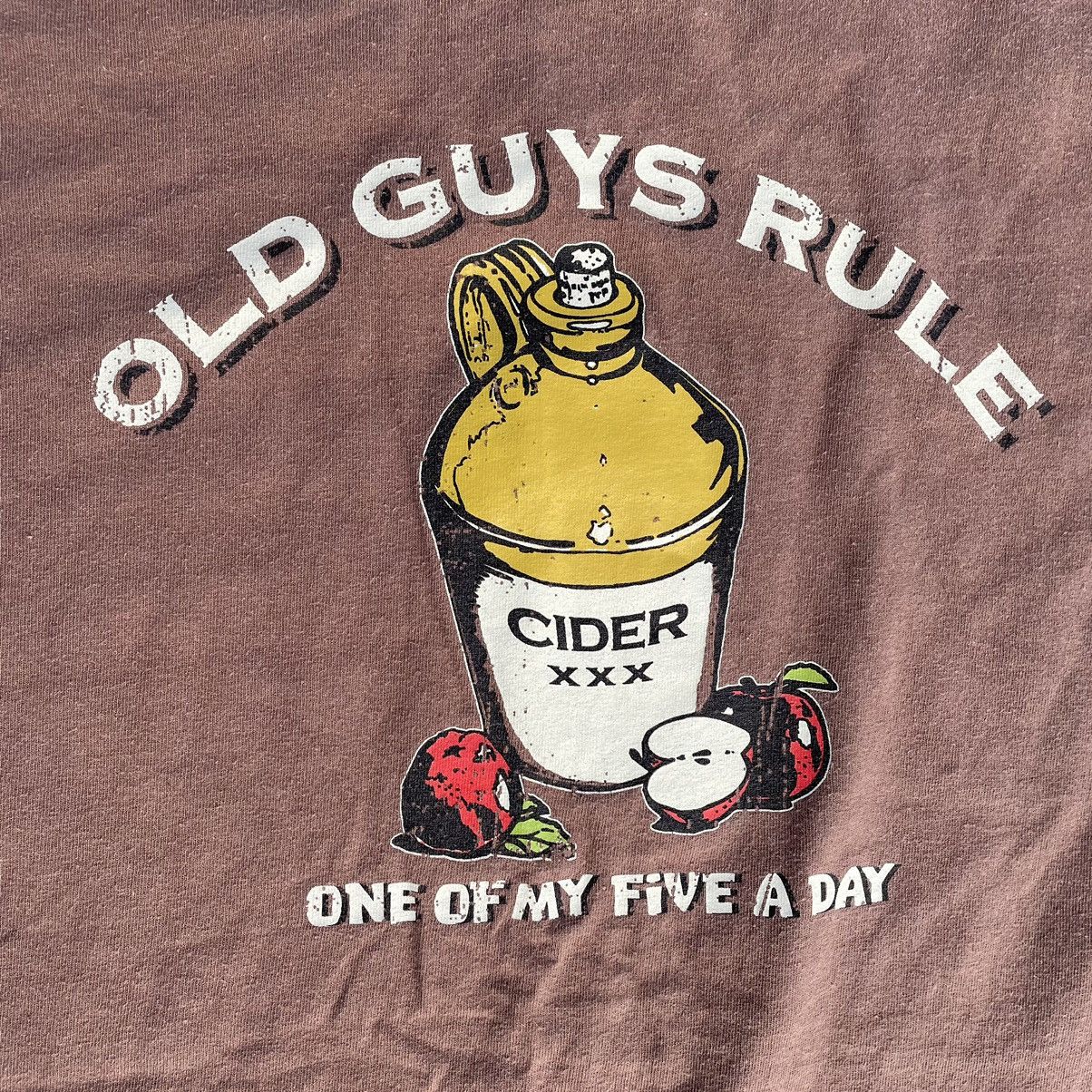 Issey Miyake × Japanese Brand Vintage Old Guys Rule T-shirts Big Logo 90s Streetwear Size US M / EU 48-50 / 2 - 2 Thumbnail