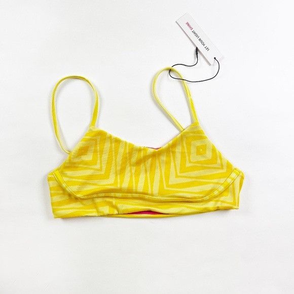 NEW Terez Electric Lemonade Geometric Print Pattern Bikini S