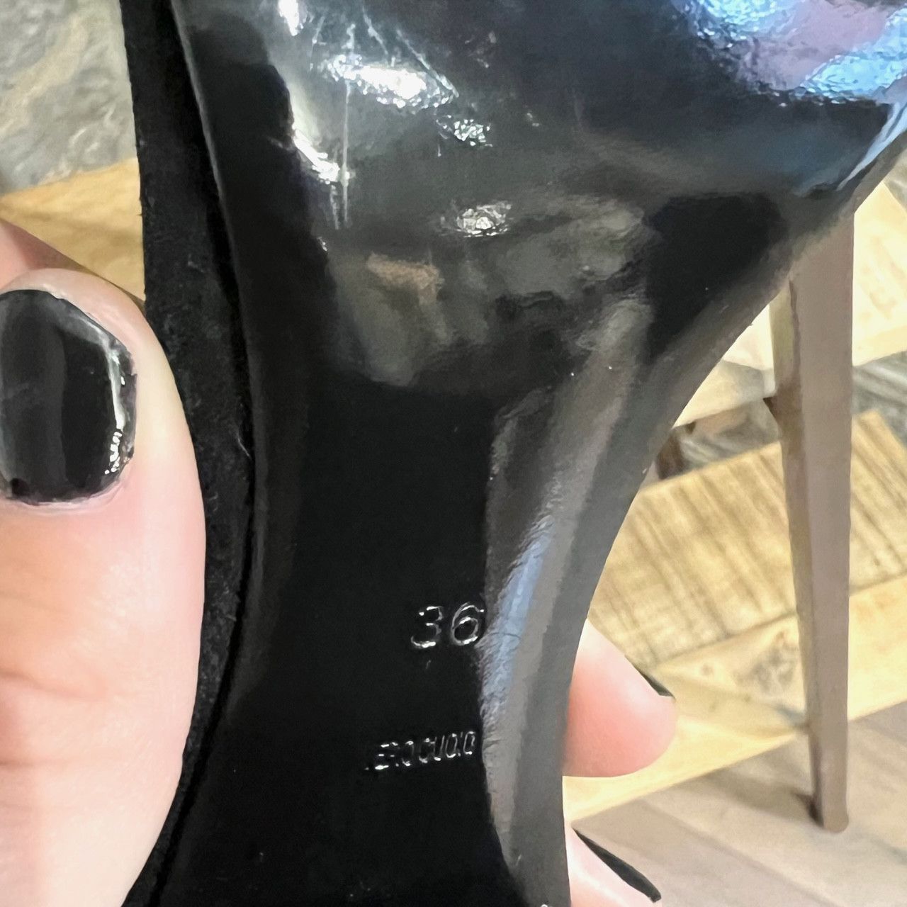 Alexander Wang Alexander Wang Abby Black Suede Rose Gold Studded Sandals Size US 6 / IT 36 - 11 Thumbnail