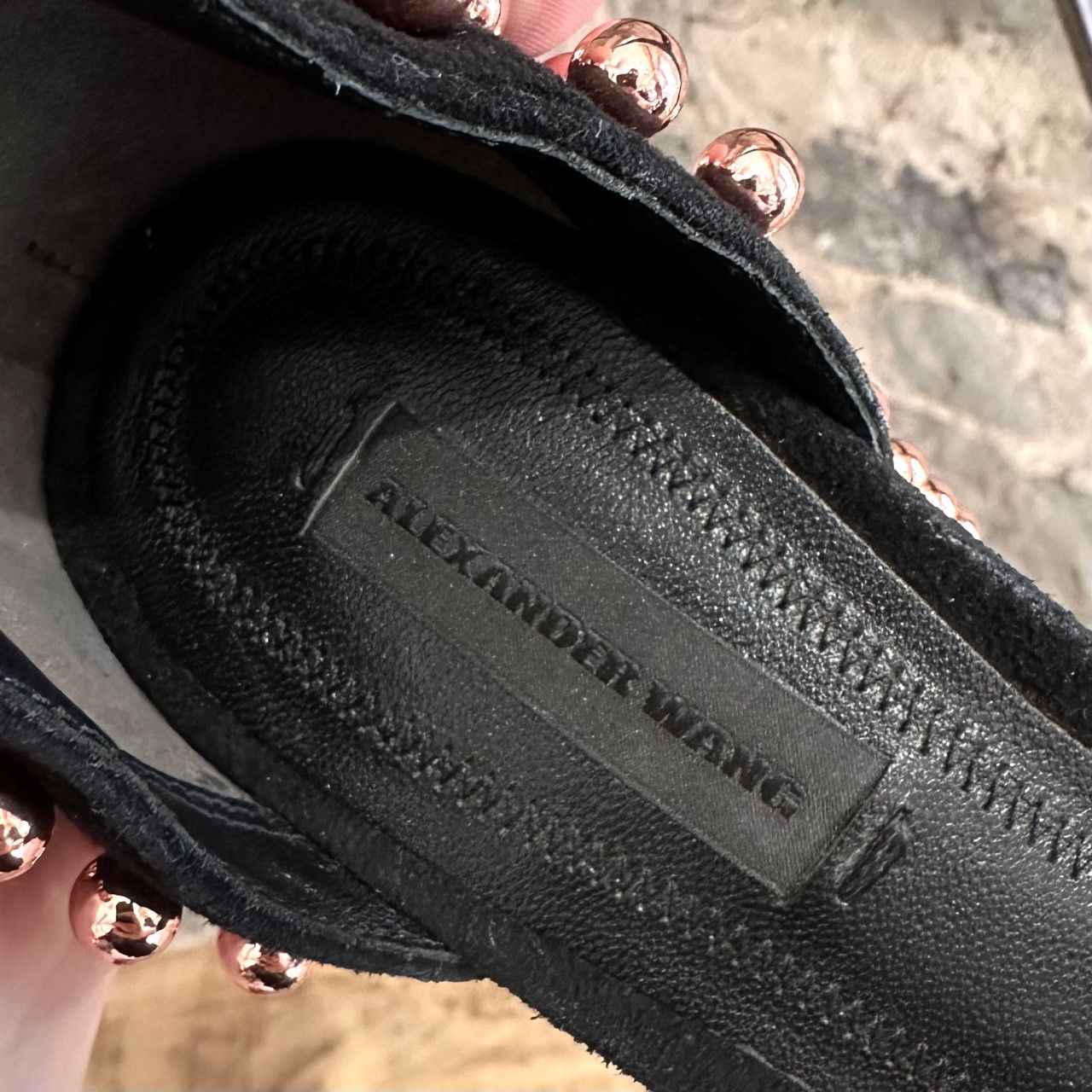 Alexander Wang Alexander Wang Abby Black Suede Rose Gold Studded Sandals Size US 6 / IT 36 - 8 Thumbnail