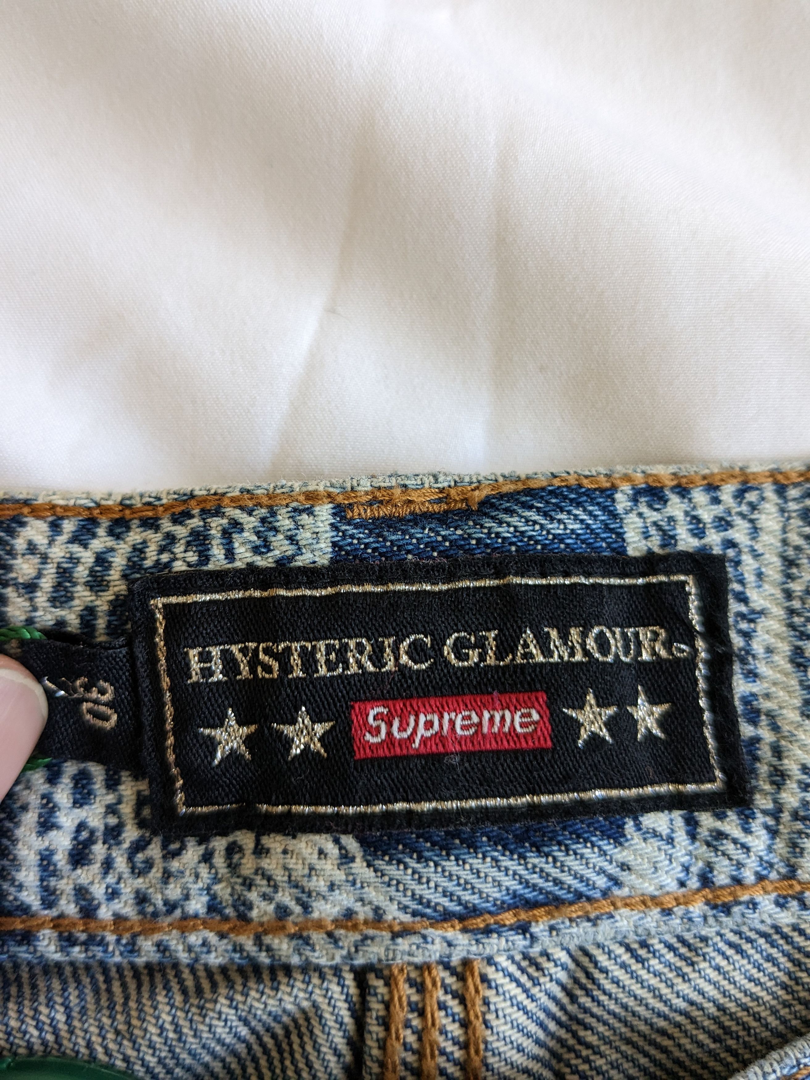 Hysteric Glamour × Supreme Supreme HYSTERIC GLAMOUR Snake Double Knee Denim Pants SZ 30 Size US 30 / EU 46 - 7 Thumbnail