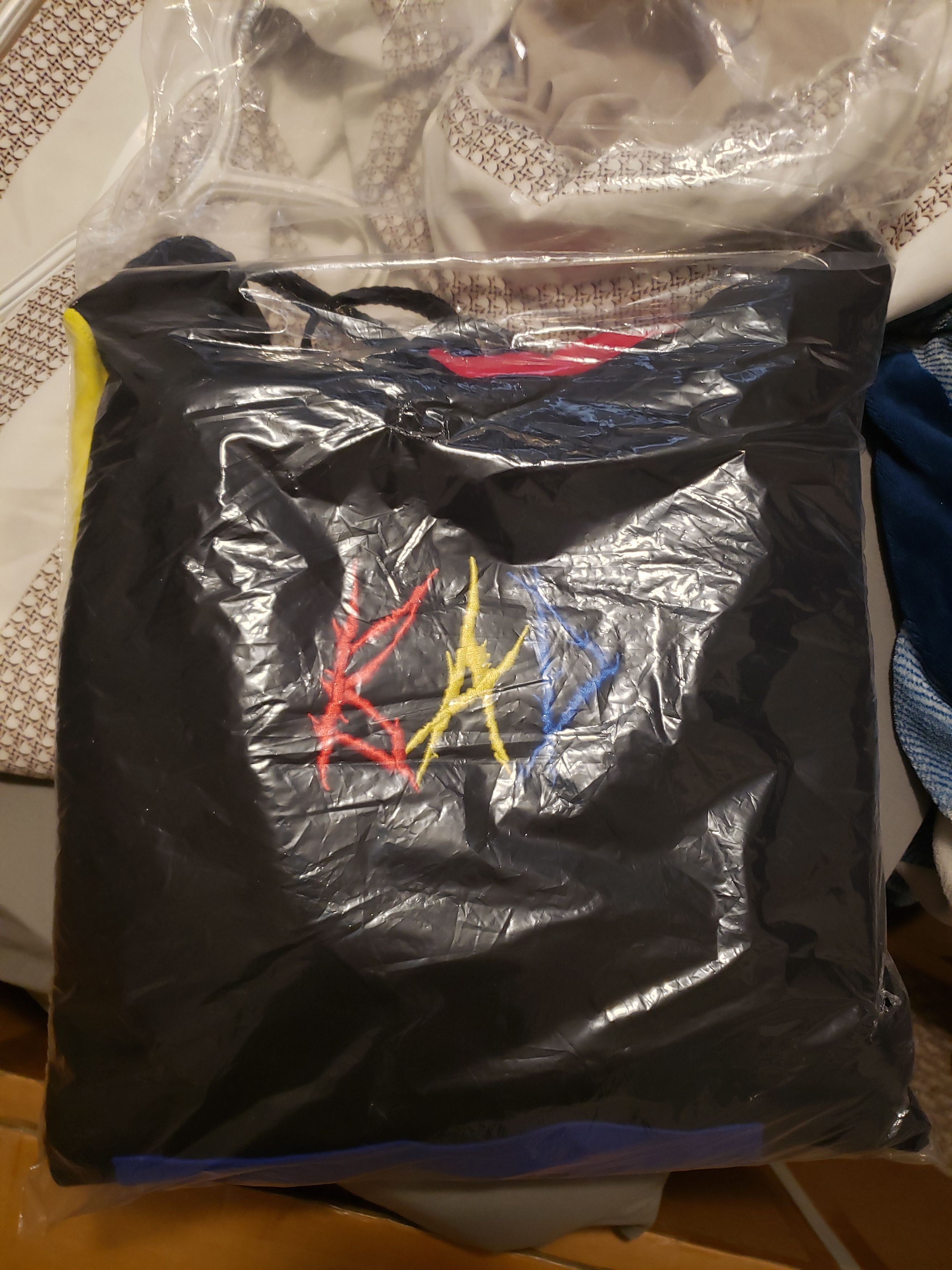 image of Bad Vibes Hoodie in Red/Yellow/Black, Men's (Size XL)