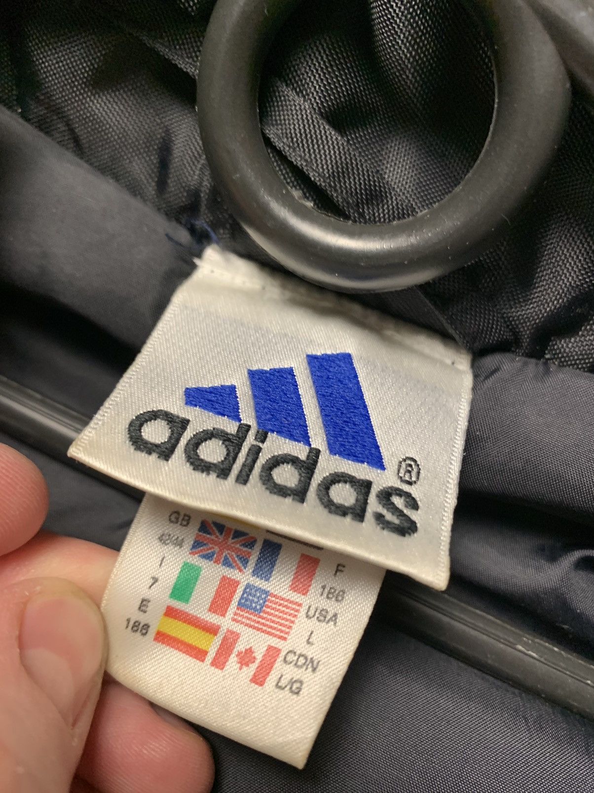 Adidas × Vintage Vintage Adidas A C Milan soccer jacket parka size L 1999 Size US L / EU 52-54 / 3 - 6 Thumbnail