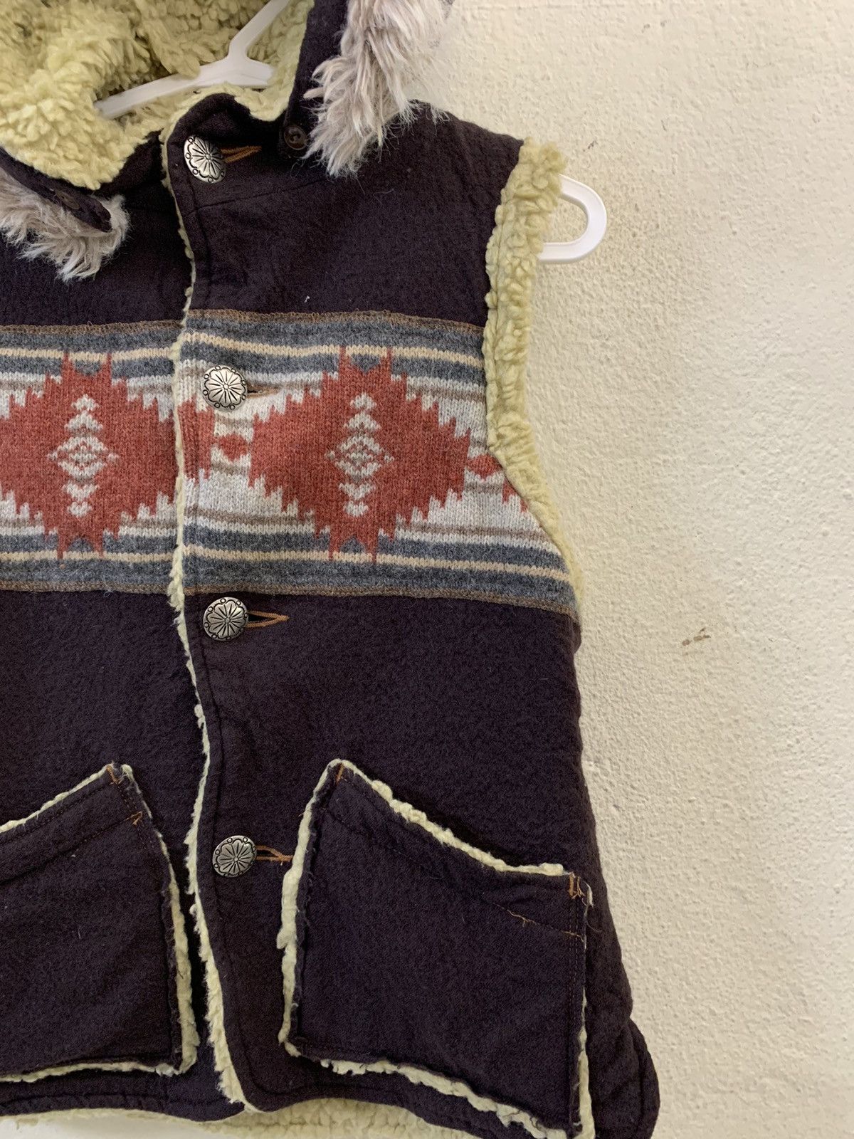 Japanese Brand Jean Nassaus Navajo Hoodie Vest Size US XS / EU 42 / 0 - 2 Thumbnail