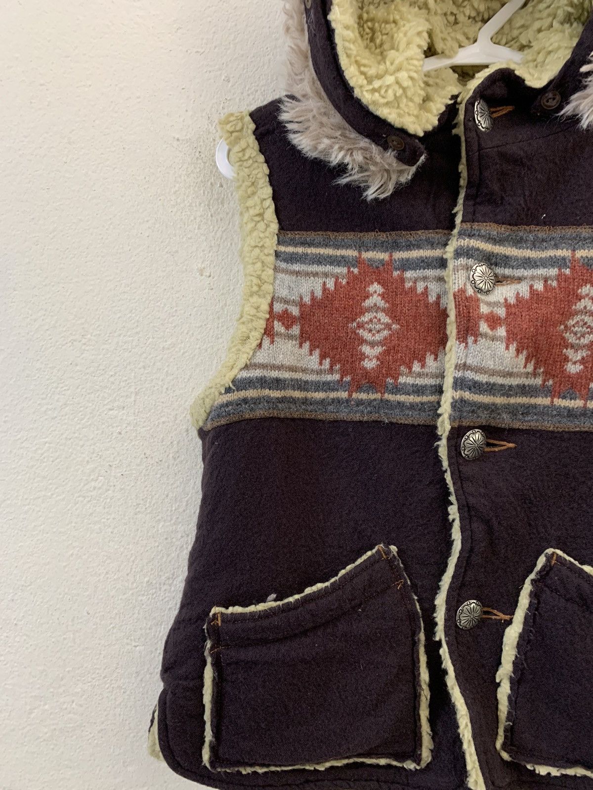 Japanese Brand Jean Nassaus Navajo Hoodie Vest Size US XS / EU 42 / 0 - 3 Thumbnail