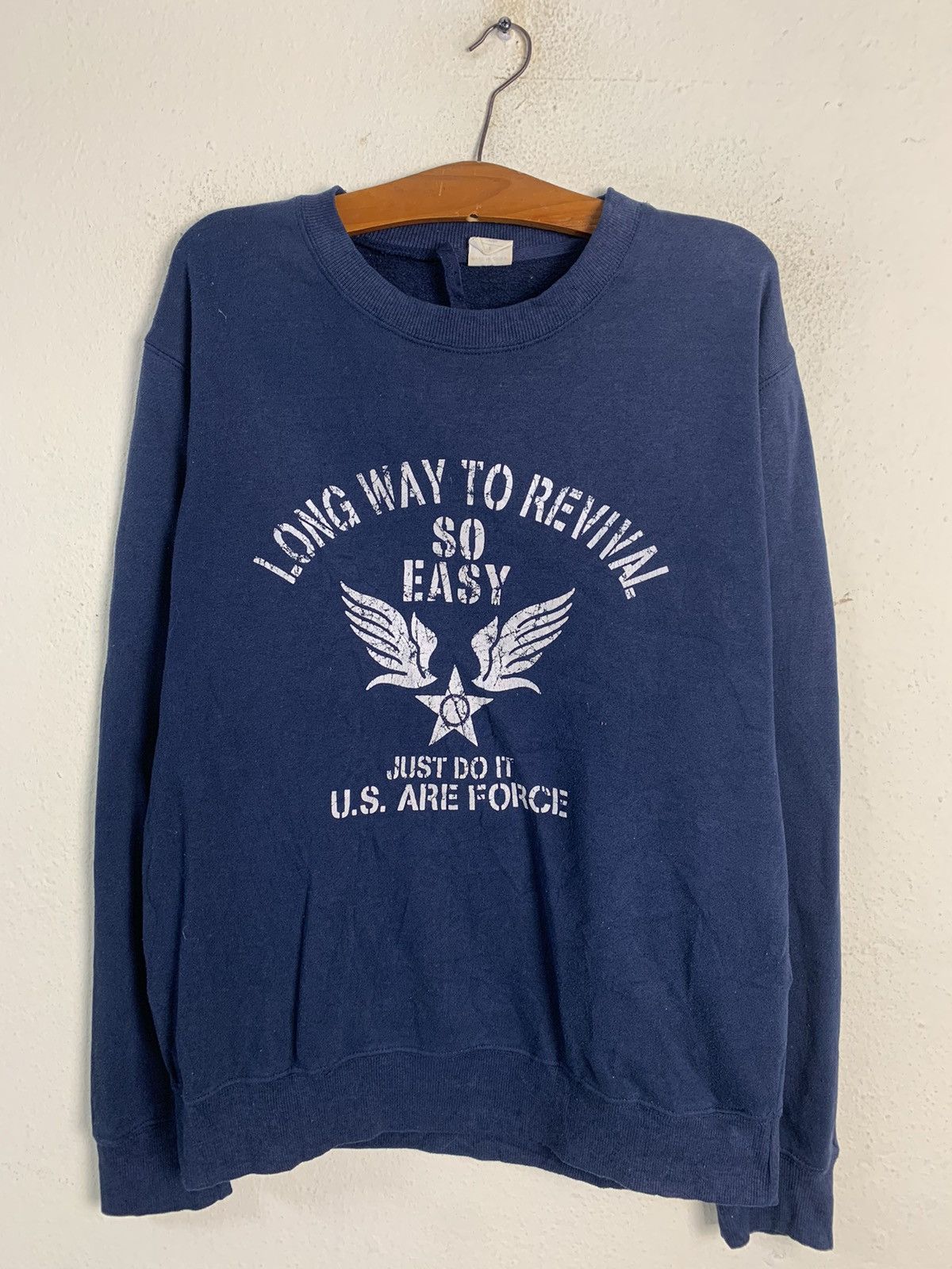 Japanese Brand Just Do It US Air Force Sweatshirt Size US L / EU 52-54 / 3 - 1 Thumbnail
