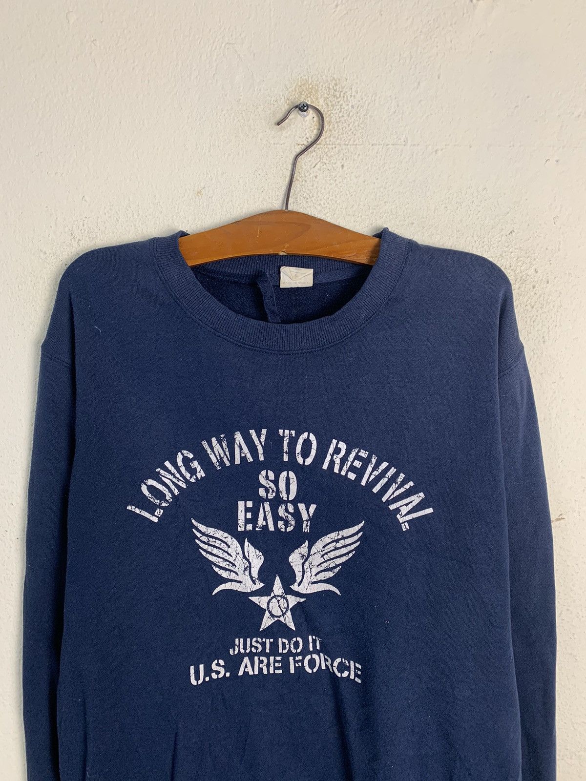 Japanese Brand Just Do It US Air Force Sweatshirt Size US L / EU 52-54 / 3 - 4 Thumbnail