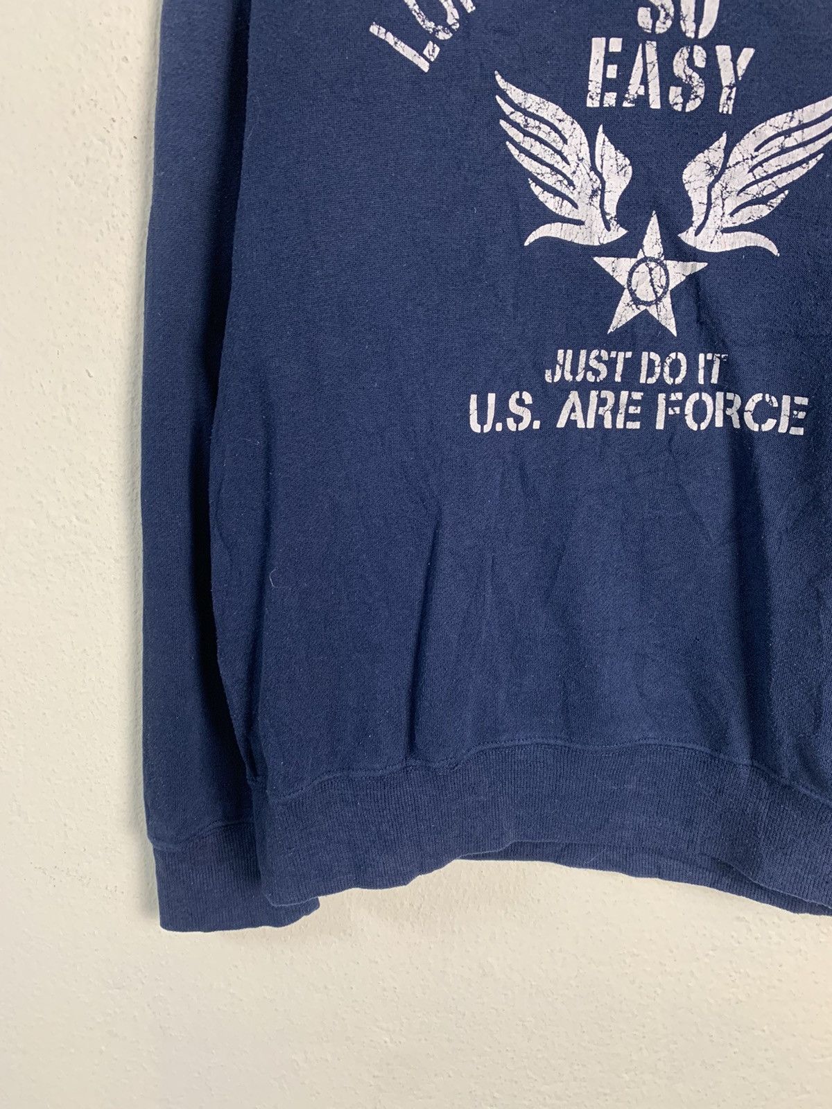Japanese Brand Just Do It US Air Force Sweatshirt Size US L / EU 52-54 / 3 - 3 Thumbnail