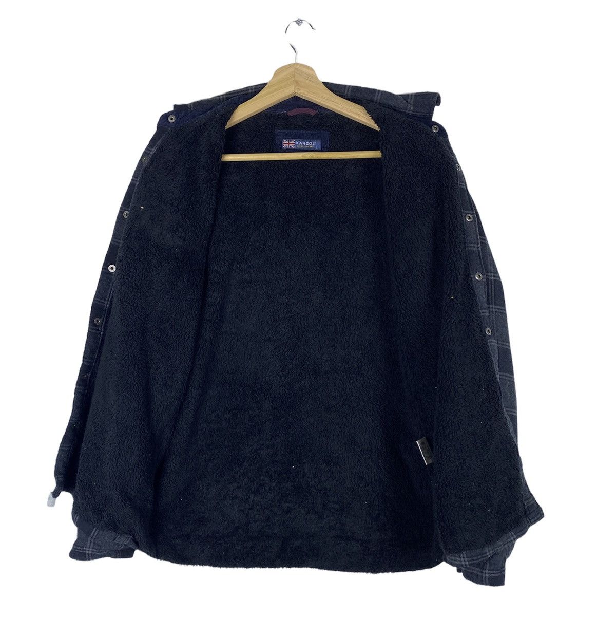 Flannel OFFER 🔥 Vintage Checkered Flannel Sherpa By Kangol Size US L / EU 52-54 / 3 - 2 Thumbnail