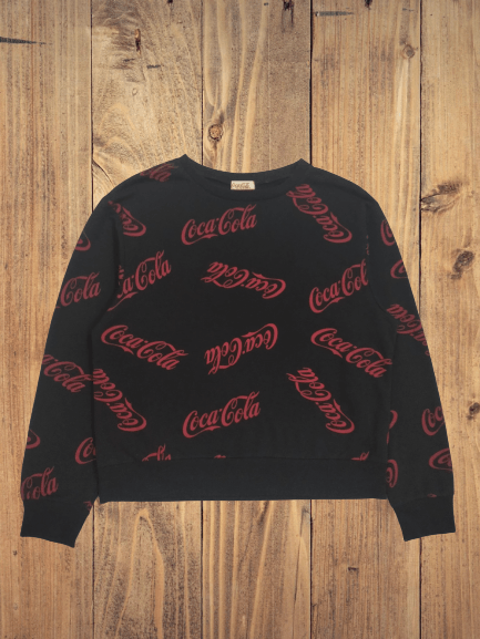 Coca Cola Coca - Cola Fullprint Vintage Sweatshirt Size US M / EU 48-50 / 2 - 1 Thumbnail