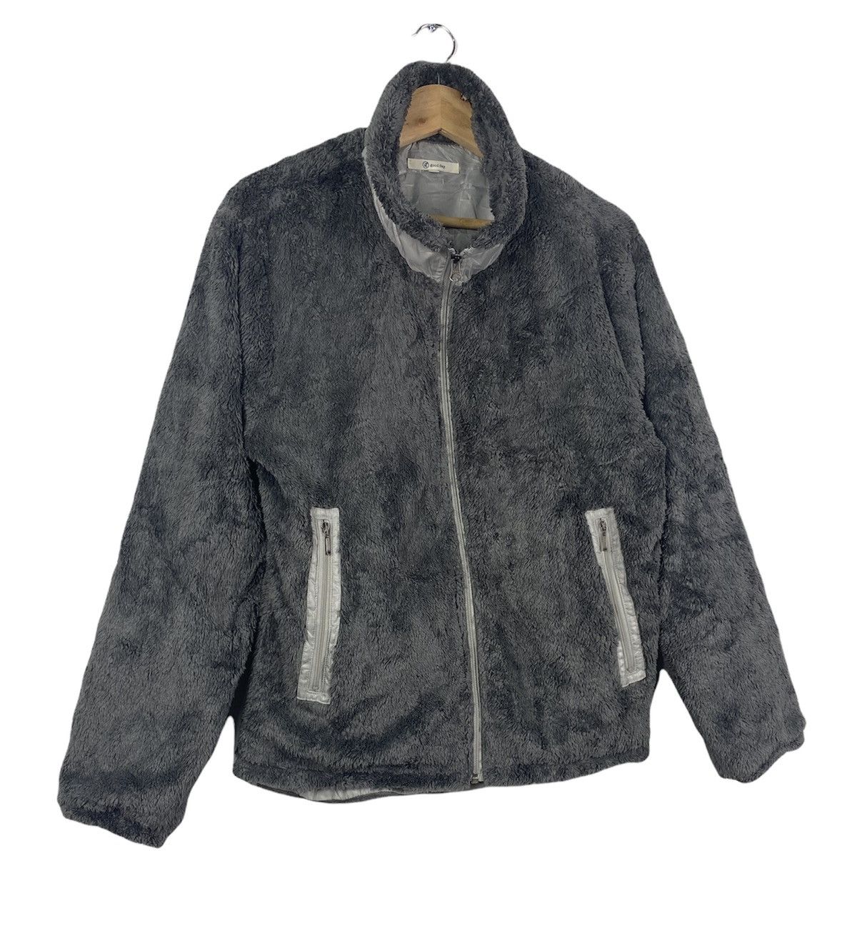 image of Offer Vintage Fleece Sweater Deep Pile Jacket By Good Day, Men's (Size Medium)