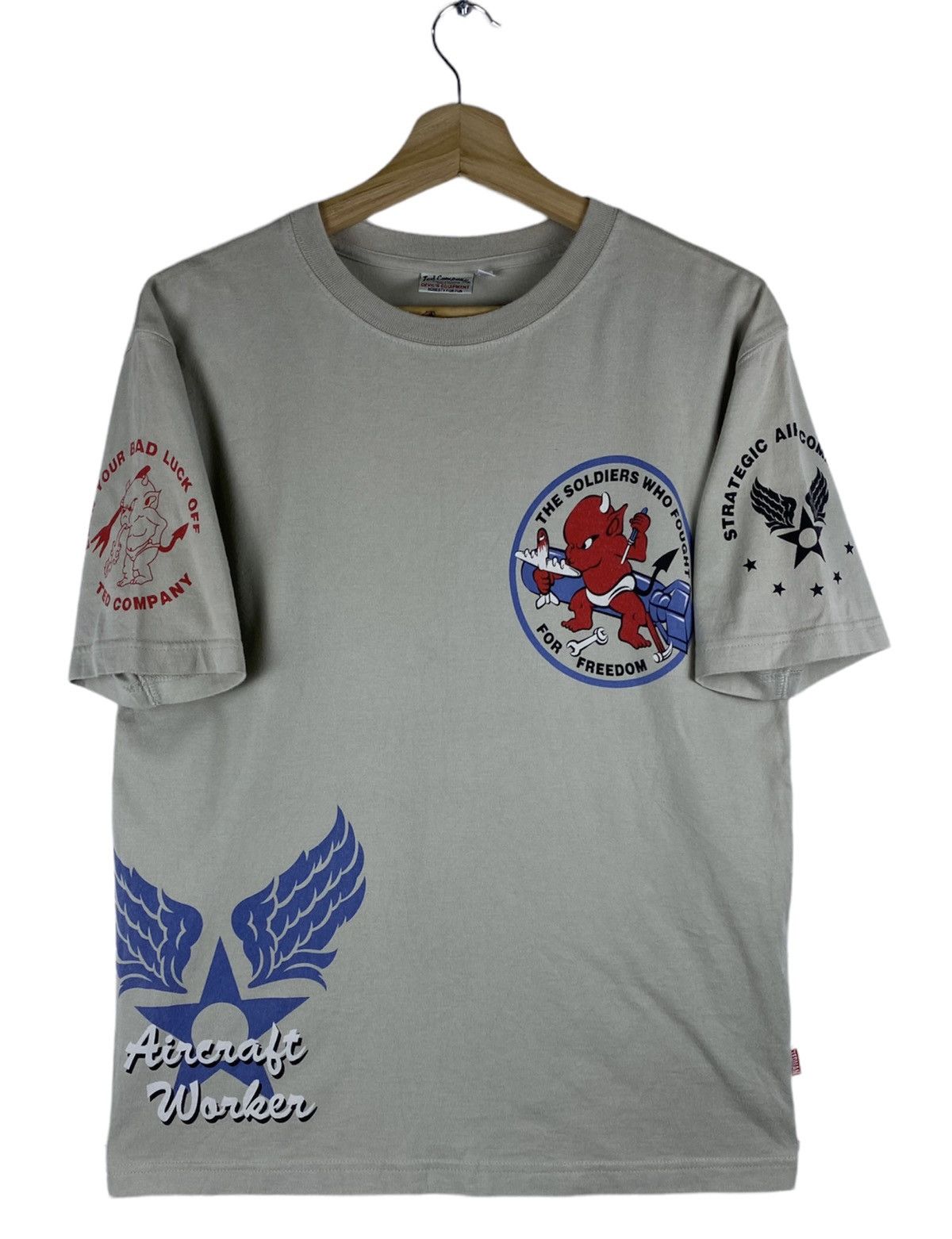 Tedman Vintage Ted Company Air Craft Workers By Tedman Tee T Shirt Size US M / EU 48-50 / 2 - 2 Thumbnail