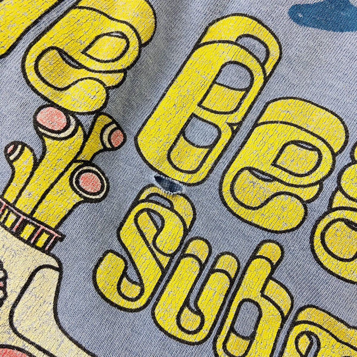 Band Tees 90s BEATLES YELLOW SUBMARINE OVERPRINTED VINTAGE TEE - № 632 Size US XXL / EU 58 / 5 - 7 Thumbnail