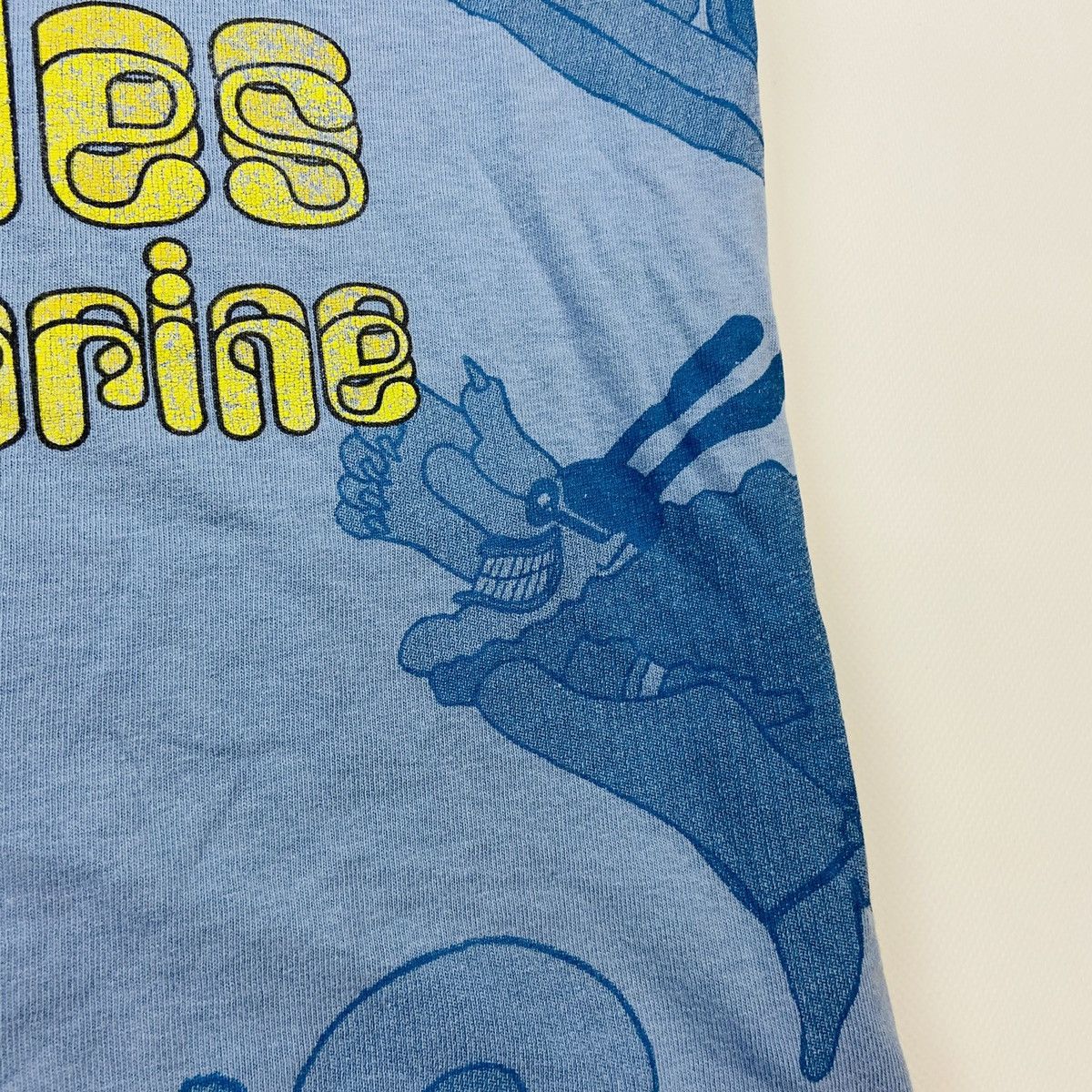 Band Tees 90s BEATLES YELLOW SUBMARINE OVERPRINTED VINTAGE TEE - № 632 Size US XXL / EU 58 / 5 - 8 Thumbnail