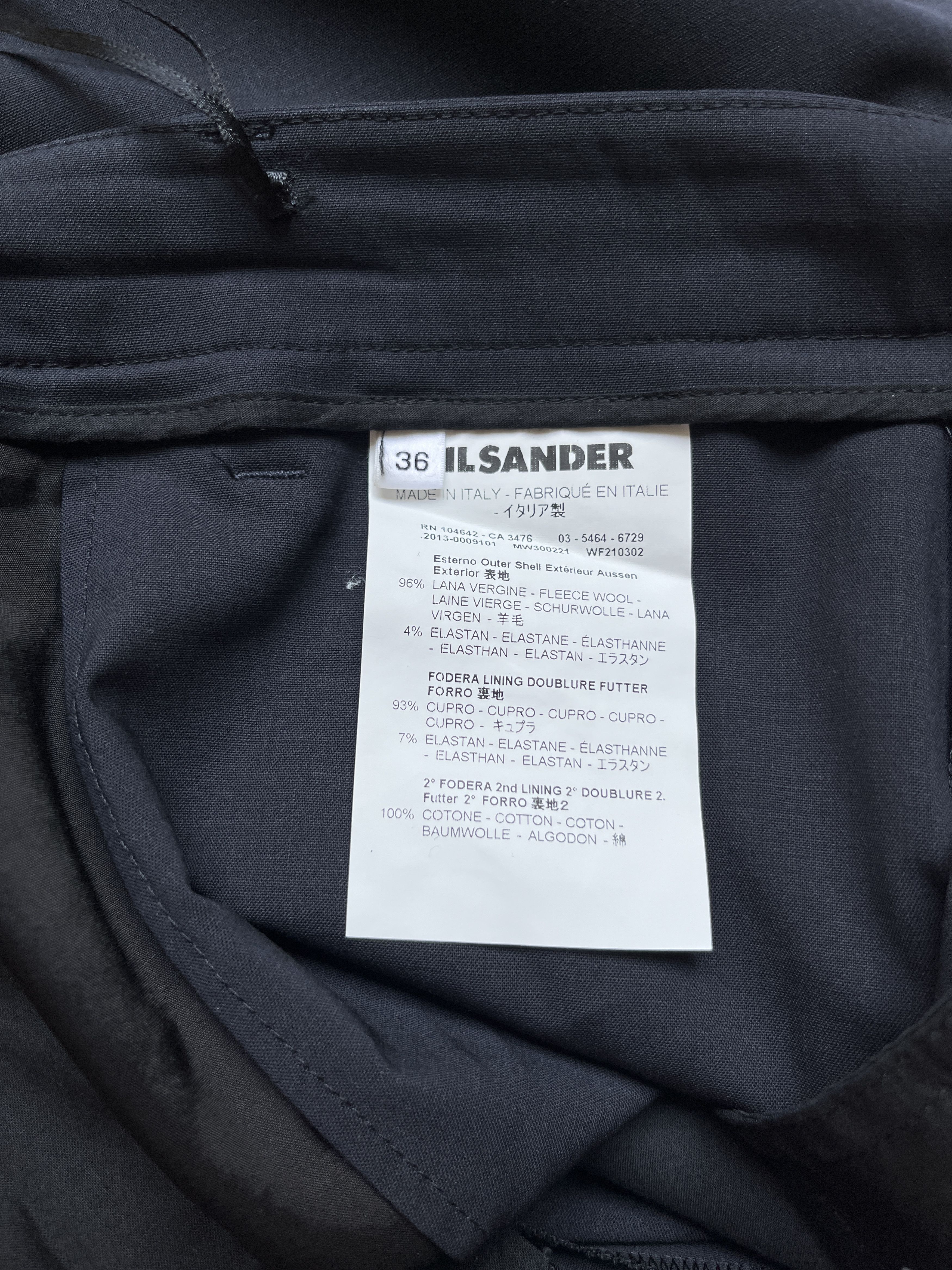 Jil Sander ⚡️QUICK SALE⚡️2010's Jil Sander Navy Pants Trousers Size 28" / US 6 / IT 42 - 4 Thumbnail
