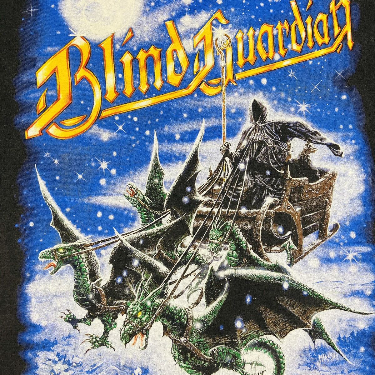 Band Tees VERY 1995 RARE BLIND GUARDIAN THE CHRISTMAS PARTIES TOUR Size US XL / EU 56 / 4 - 4 Thumbnail