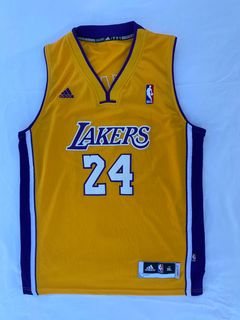 Kobe Bryant Black Mamba #24 LA Lakers NBA Majestic Short Sleeve Jersey  Shirt XL