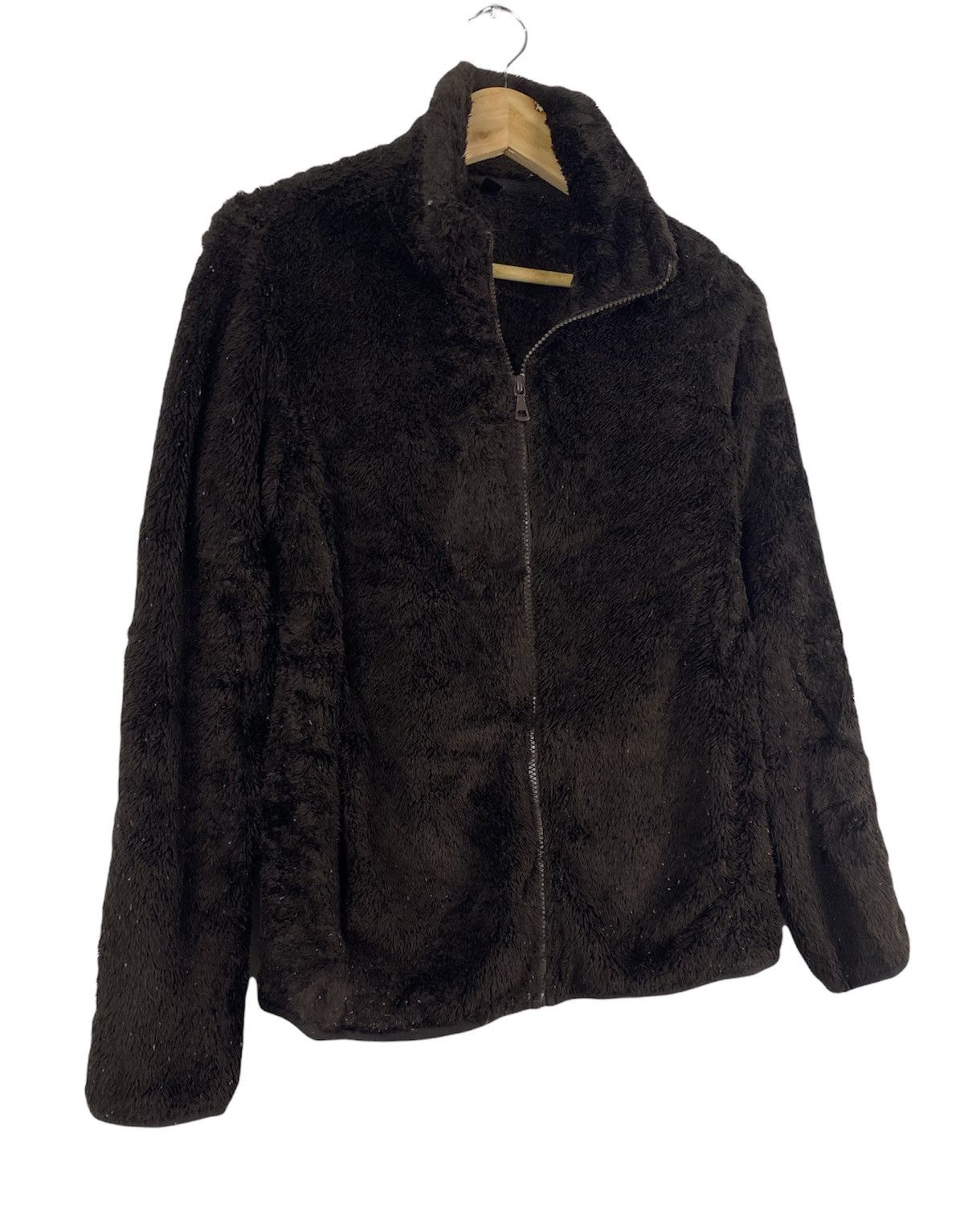 Japanese Brand STEAL 🔥 Vintage Fleece Sweater Deep Pile Jacket By Uniqlo Size L / US 10 / IT 46 - 2 Thumbnail