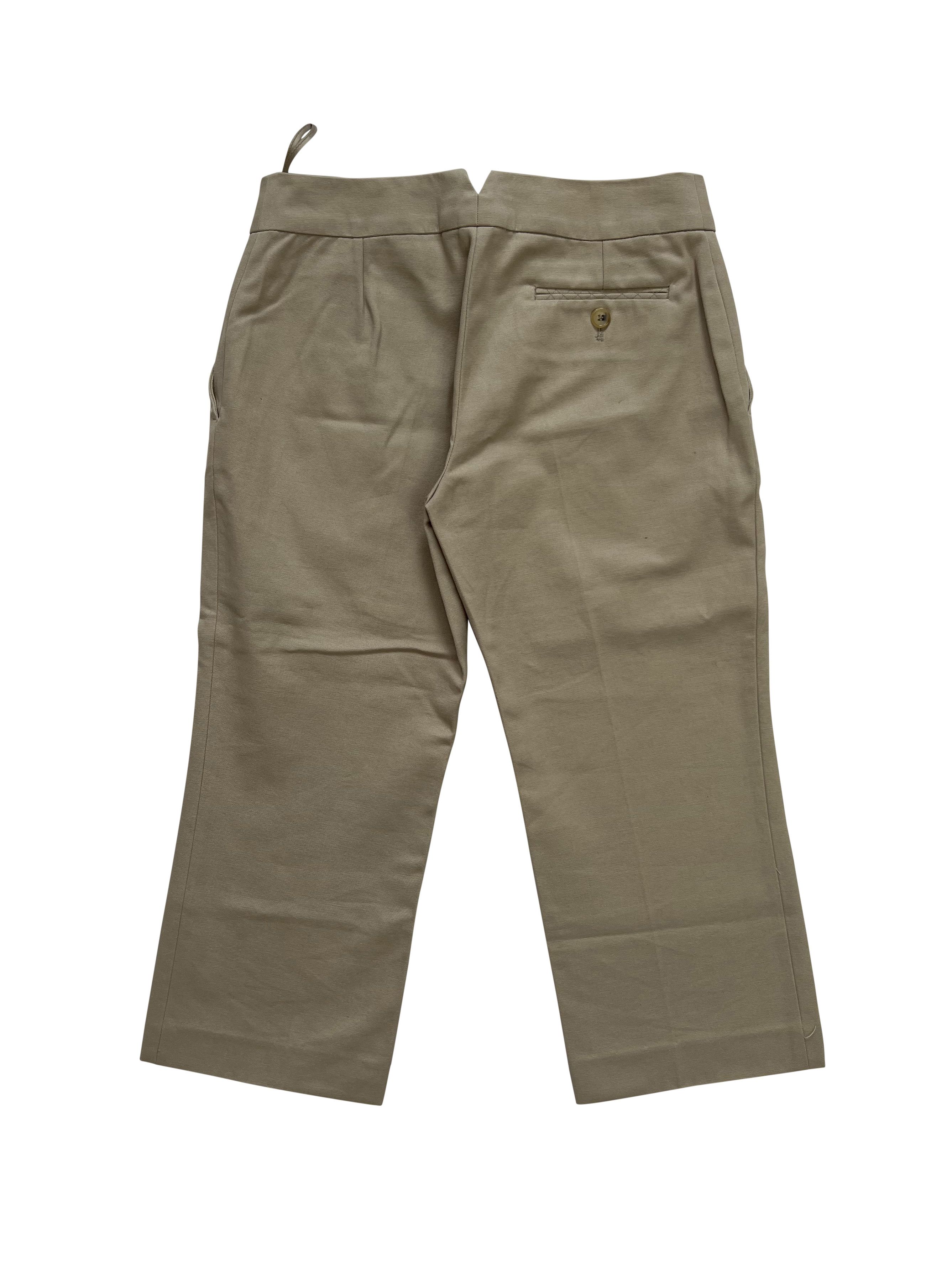 Alexander McQueen ⚡️QUICK SALE⚡️2004 Alexander McQueen Beige Cropped Pants Size 26" / US 2 / IT 38 - 2 Thumbnail