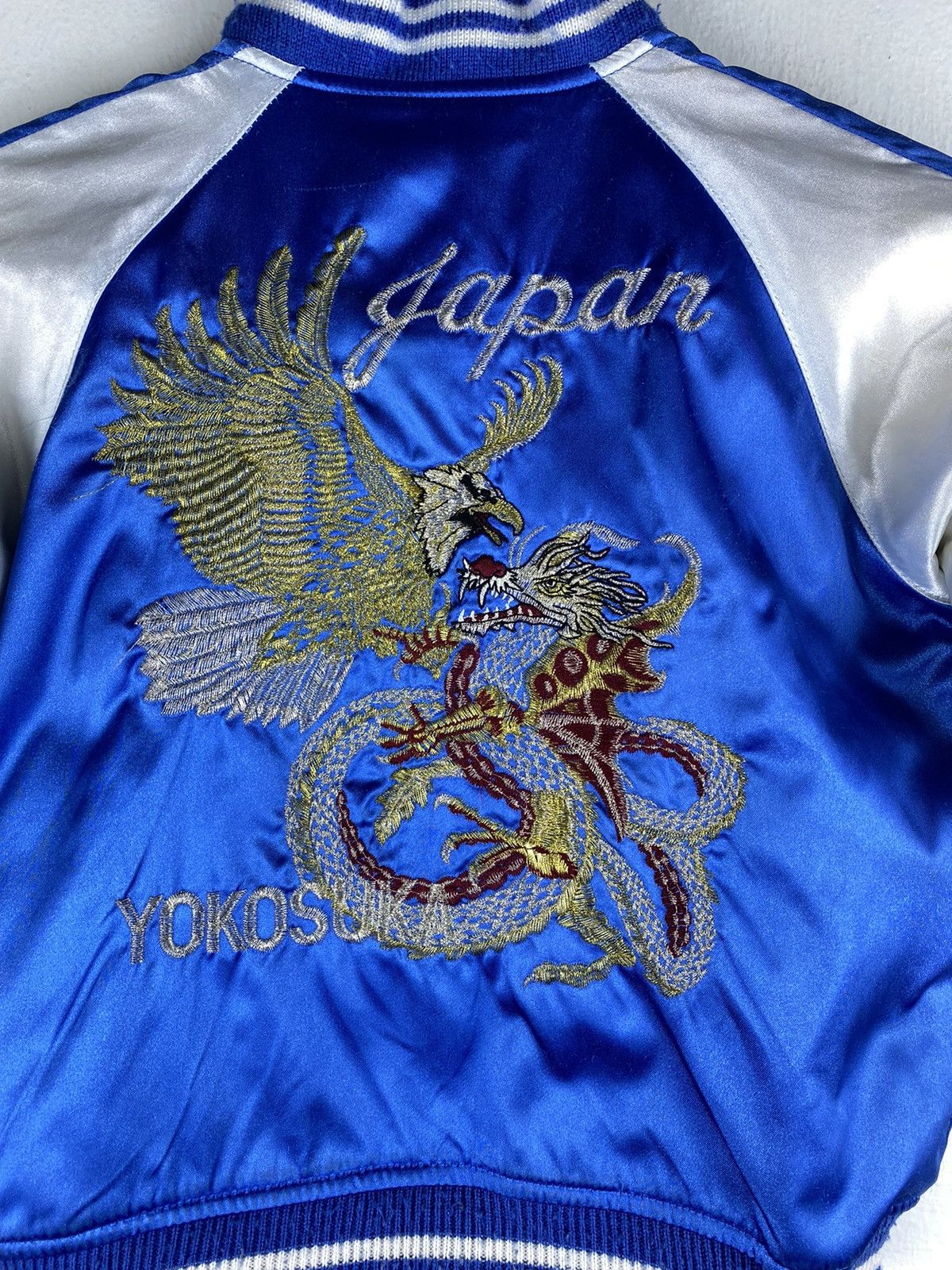 Other GONE 🔥 Vintage SUKAJAN DRAGON Varsity Jacket For Kids Size US XXS / EU 40 - 3 Thumbnail