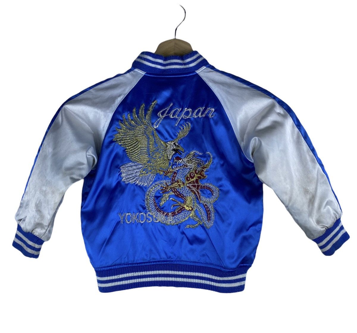 Other GONE 🔥 Vintage SUKAJAN DRAGON Varsity Jacket For Kids Size US XXS / EU 40 - 1 Thumbnail