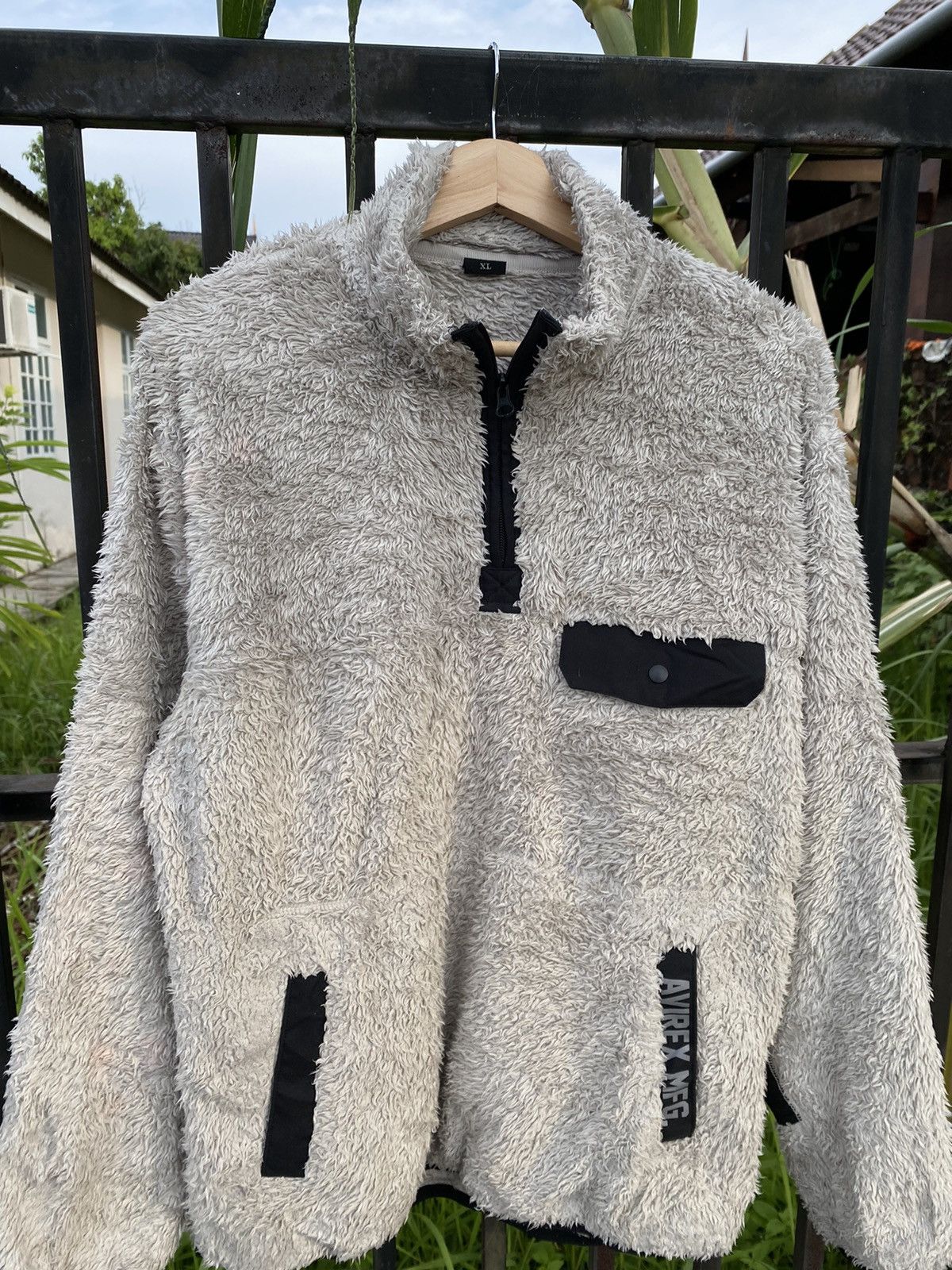 Avirex GONE 🔥 Vintage Avirex MFG Sherpa Fleece Sweatshirt Size US XL / EU 56 / 4 - 2 Thumbnail